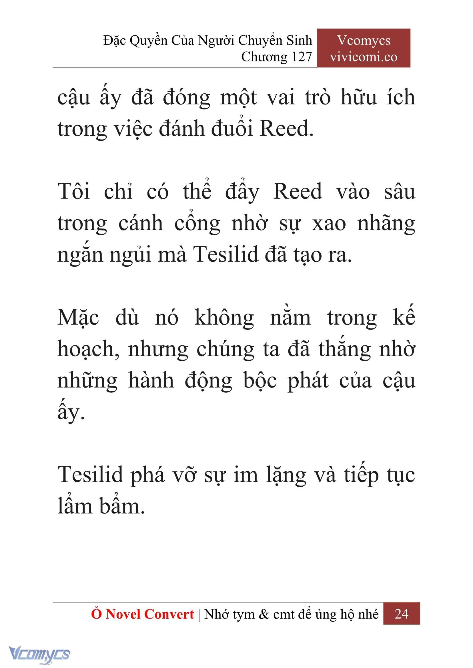 [Novel] Đặc Quyền Của Người Chuyển Sinh Chapter 127 - Trang 27