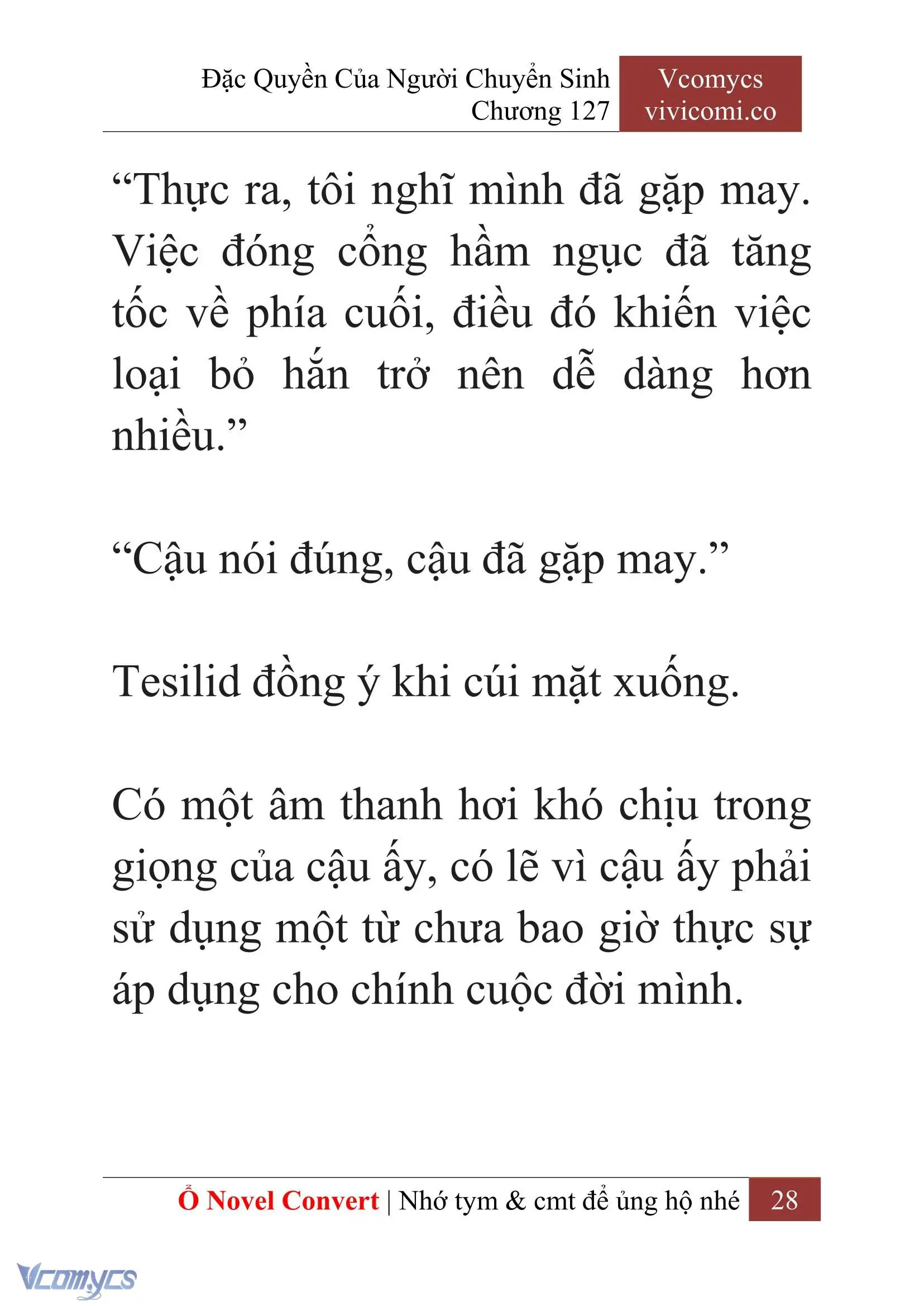 [Novel] Đặc Quyền Của Người Chuyển Sinh Chapter 127 - Trang 31