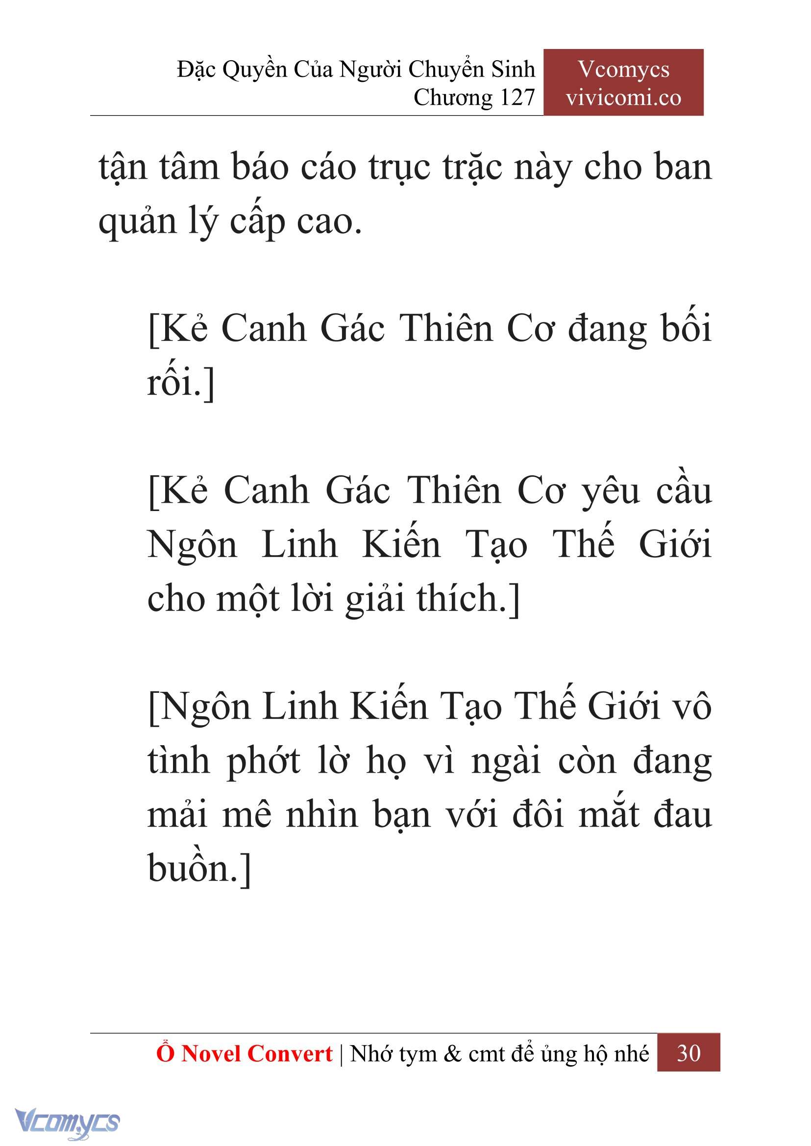 [Novel] Đặc Quyền Của Người Chuyển Sinh Chapter 127 - Trang 33