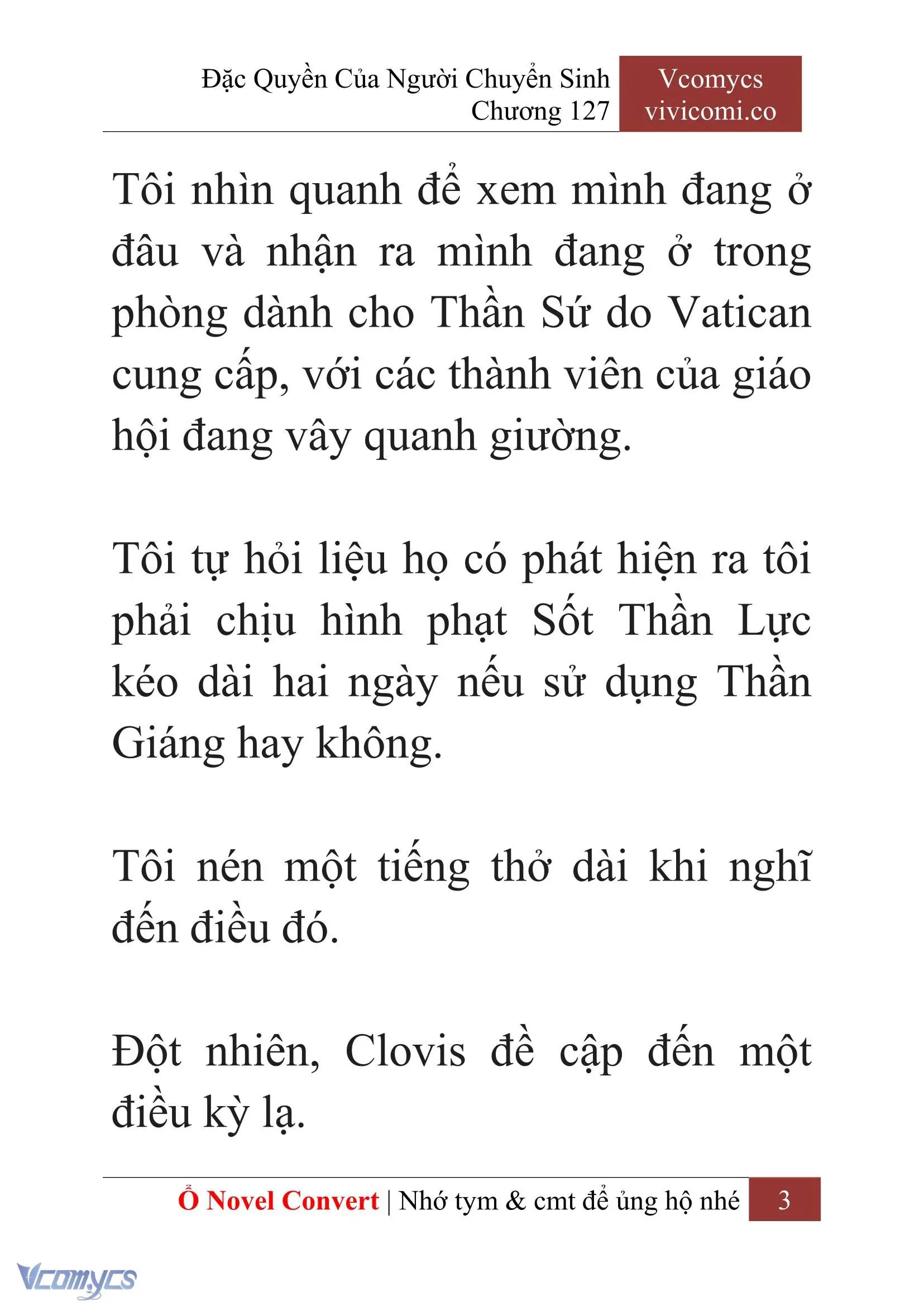 [Novel] Đặc Quyền Của Người Chuyển Sinh Chapter 127 - Trang 6