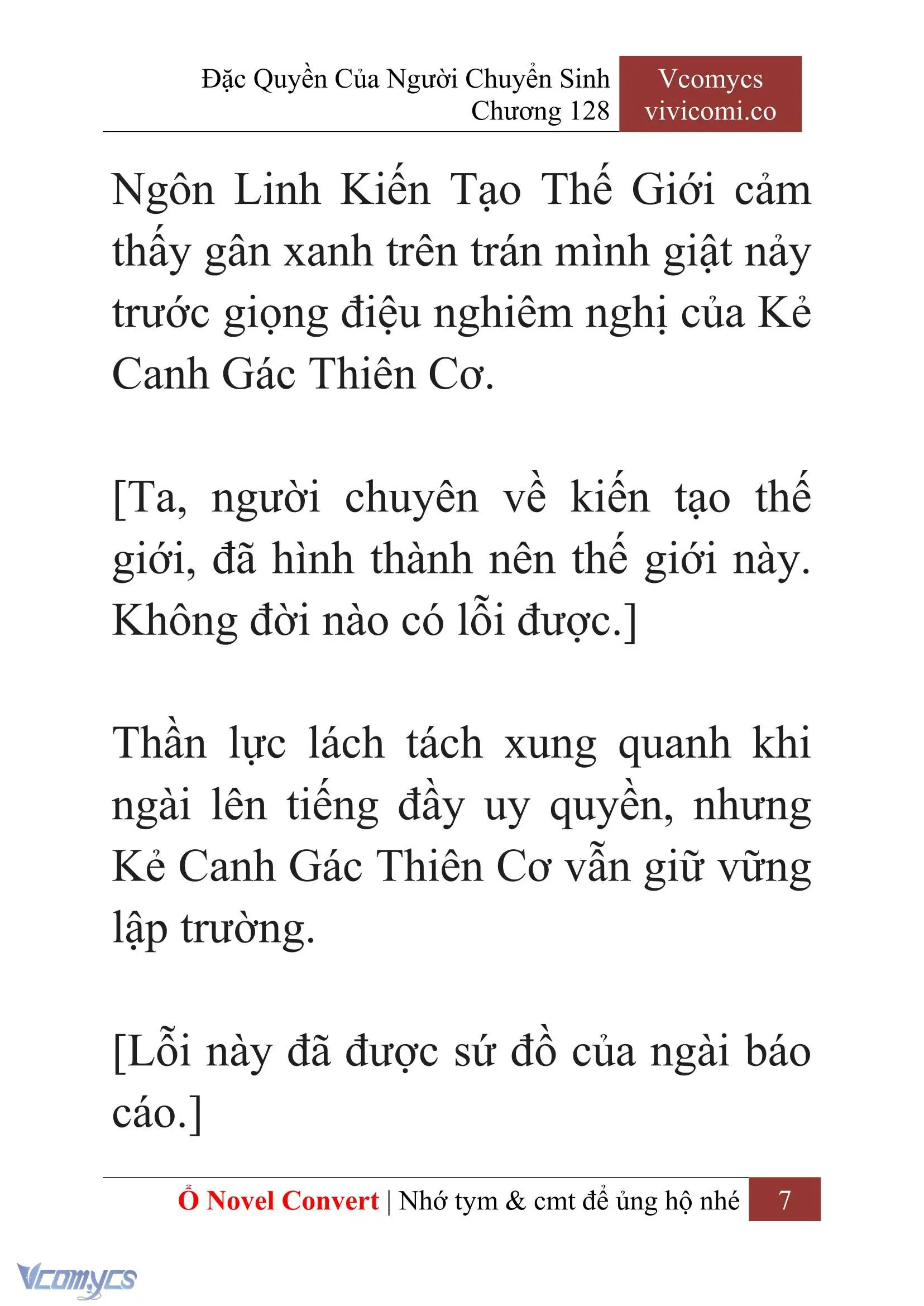 [Novel] Đặc Quyền Của Người Chuyển Sinh Chapter 128 - Trang 10