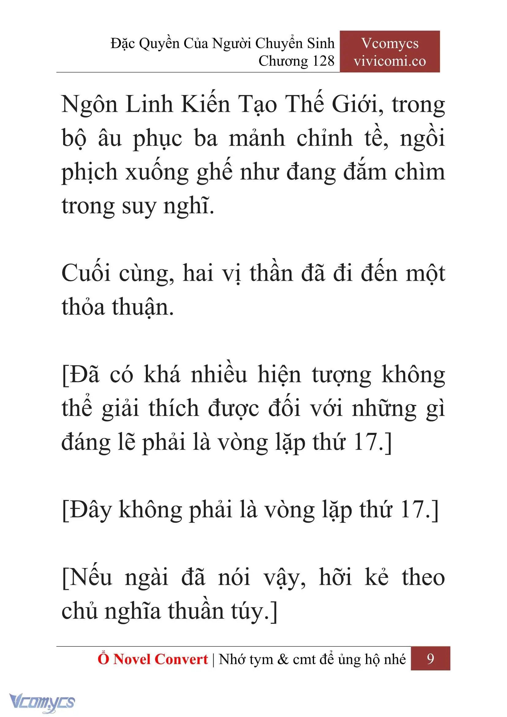 [Novel] Đặc Quyền Của Người Chuyển Sinh Chapter 128 - Trang 12