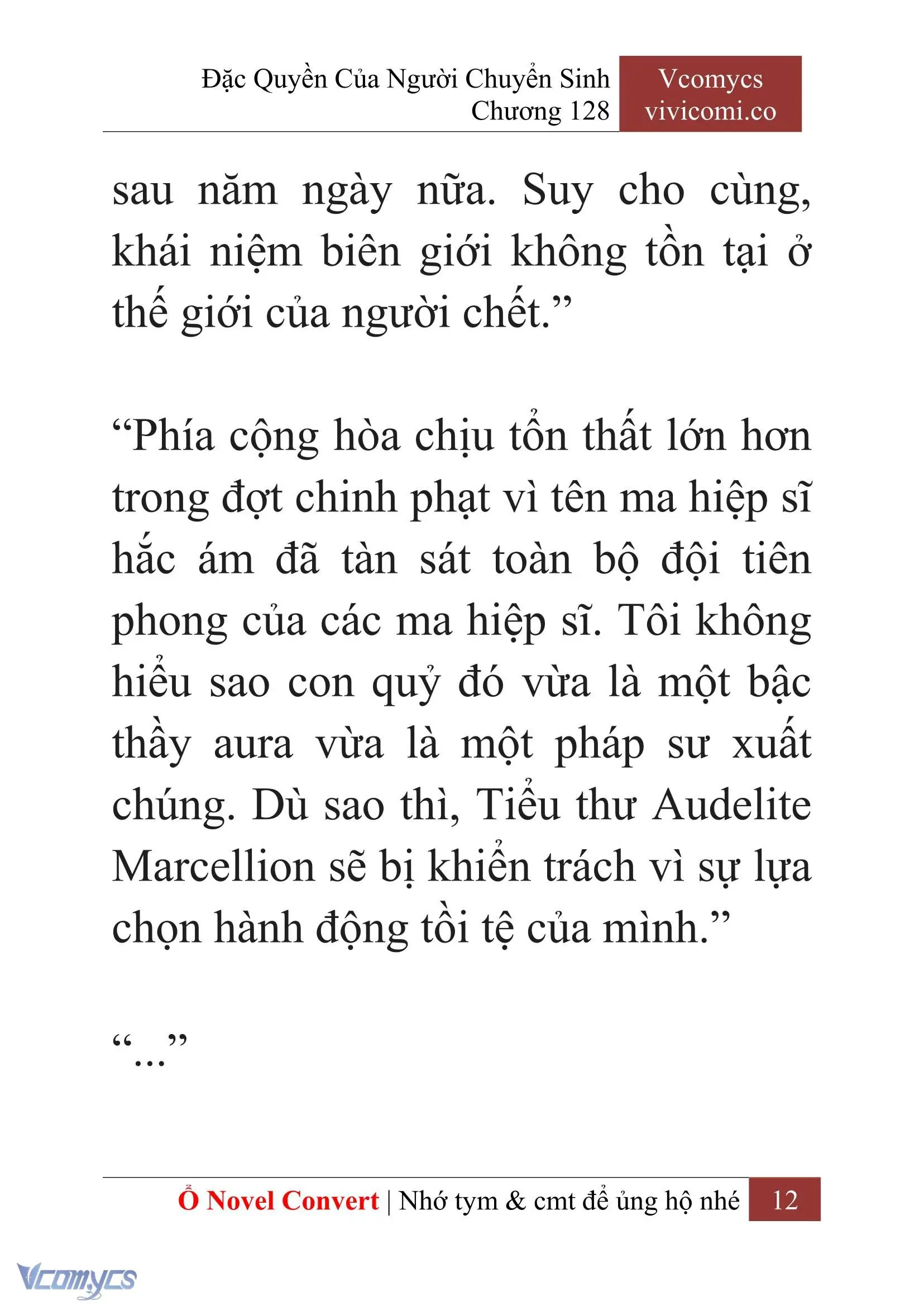 [Novel] Đặc Quyền Của Người Chuyển Sinh Chapter 128 - Trang 15