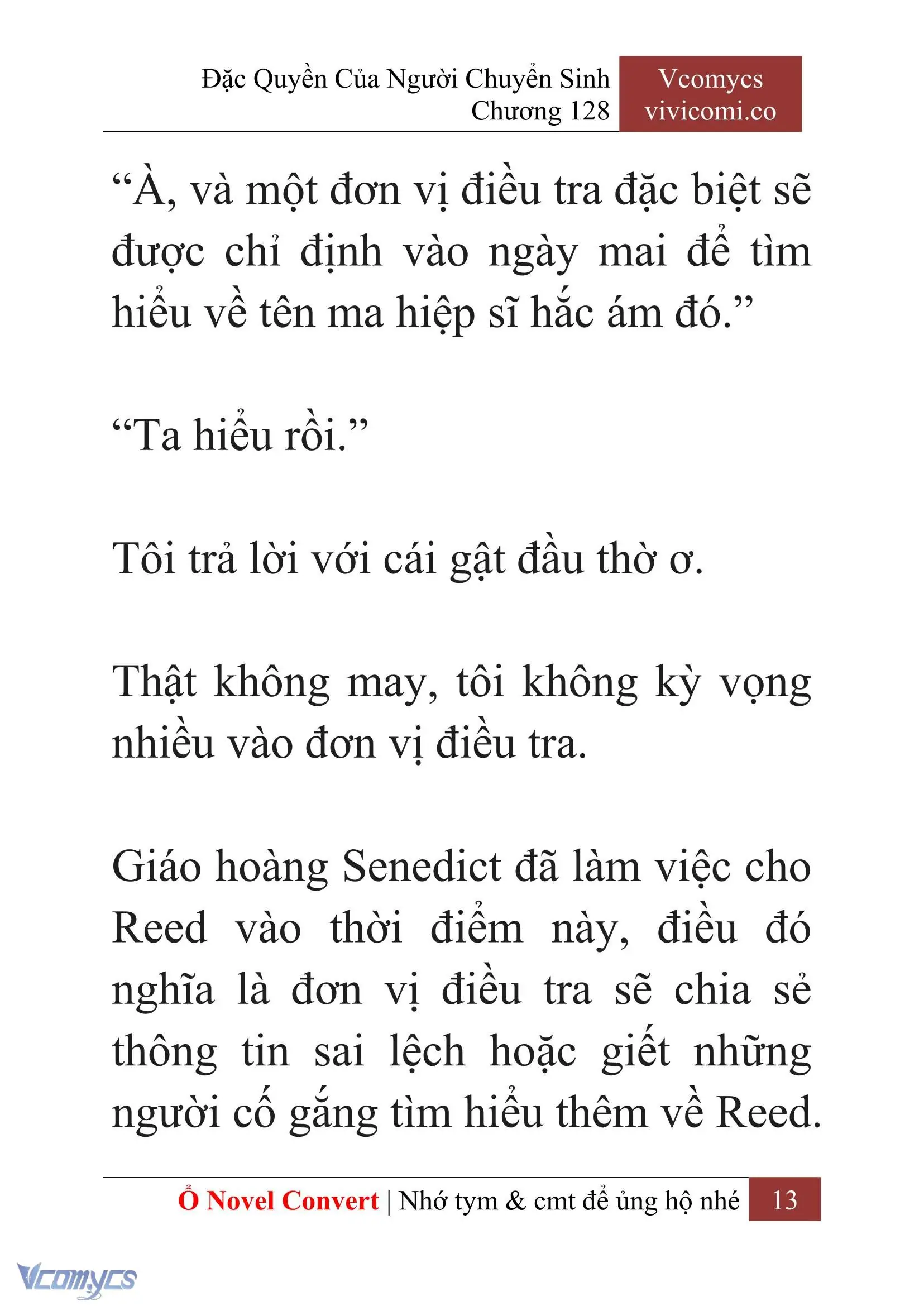 [Novel] Đặc Quyền Của Người Chuyển Sinh Chapter 128 - Trang 16