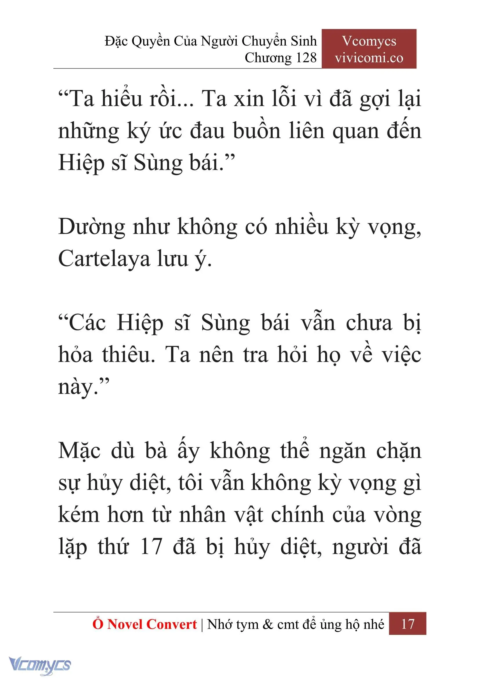 [Novel] Đặc Quyền Của Người Chuyển Sinh Chapter 128 - Trang 20