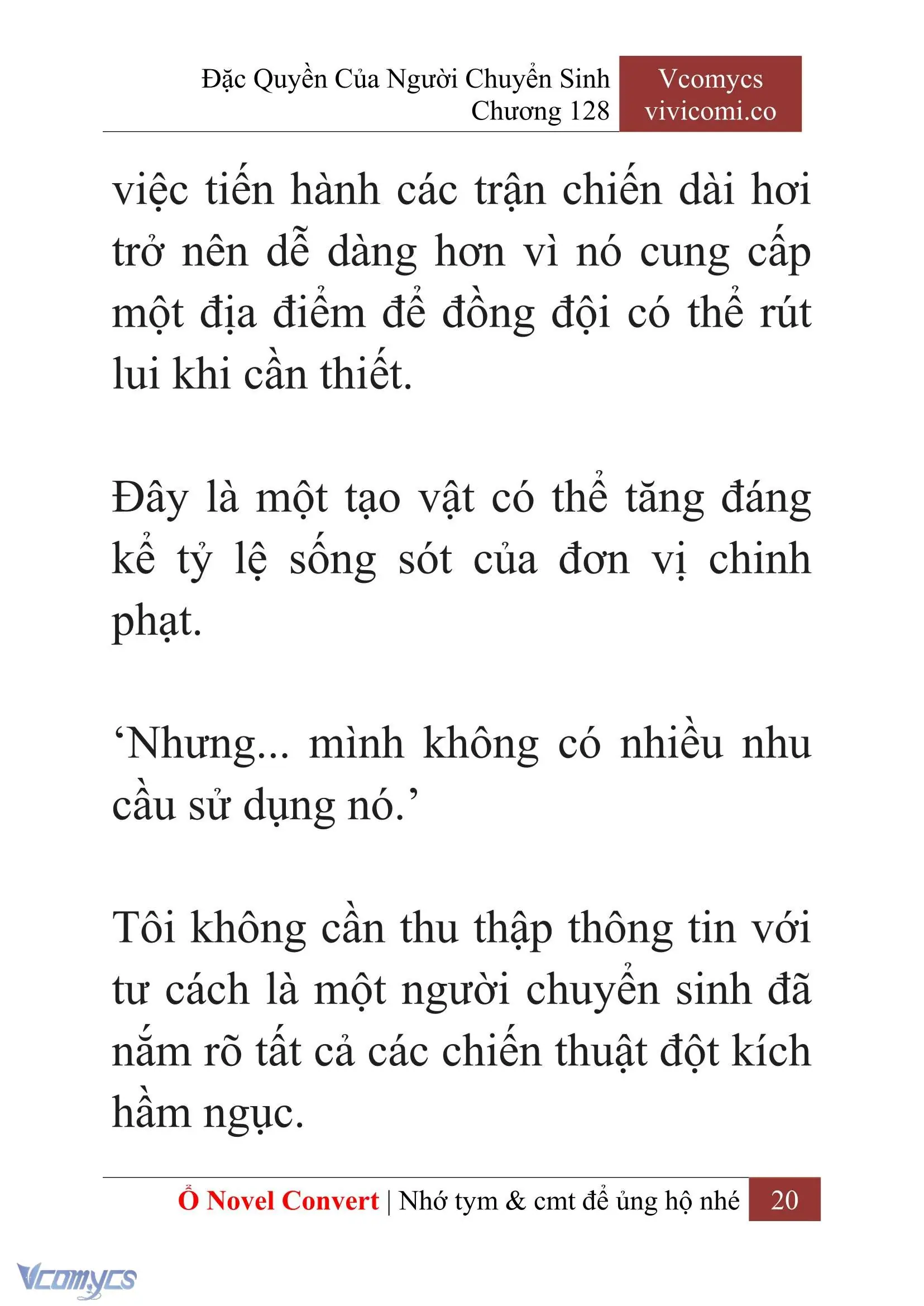 [Novel] Đặc Quyền Của Người Chuyển Sinh Chapter 128 - Trang 23