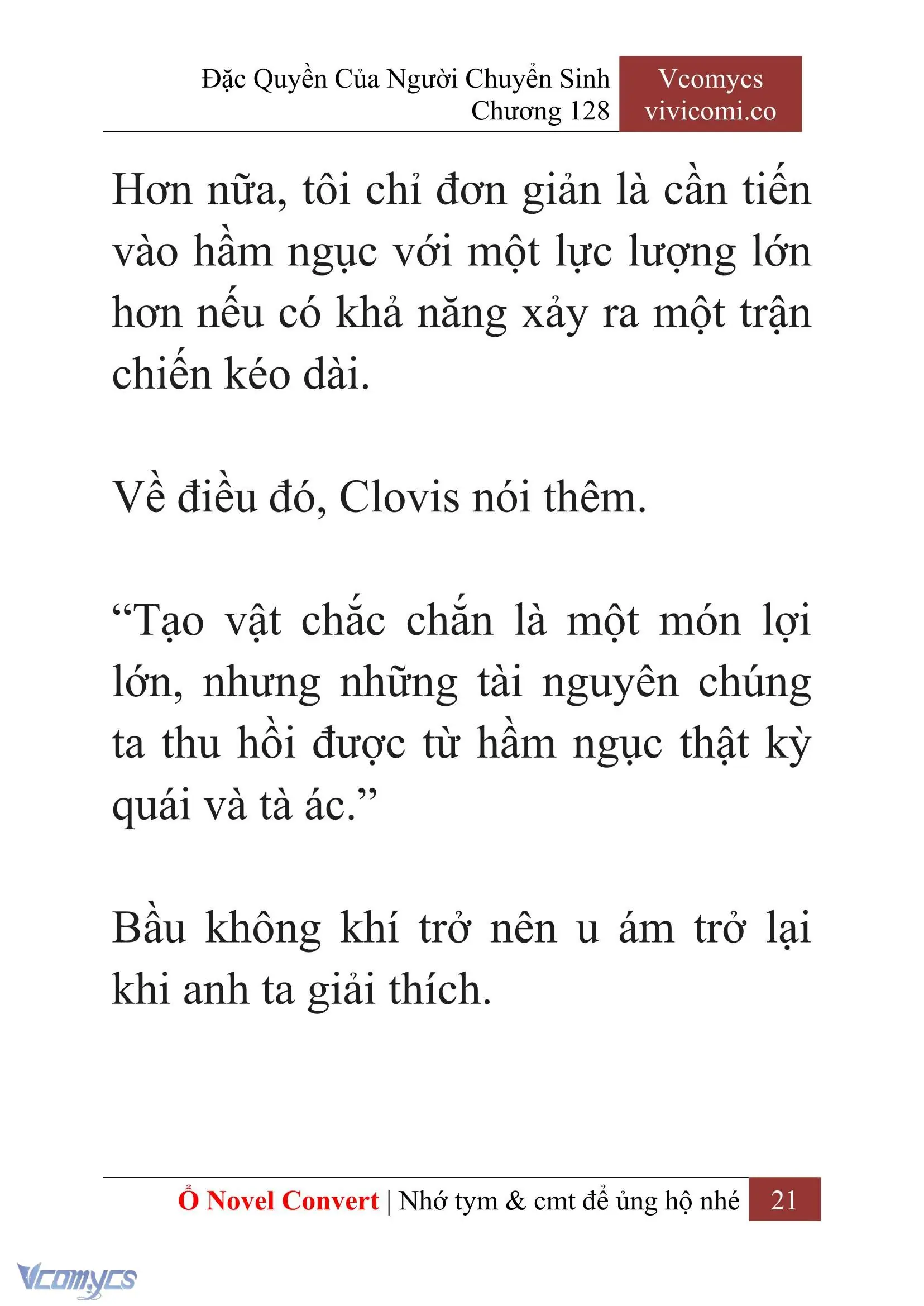 [Novel] Đặc Quyền Của Người Chuyển Sinh Chapter 128 - Trang 24