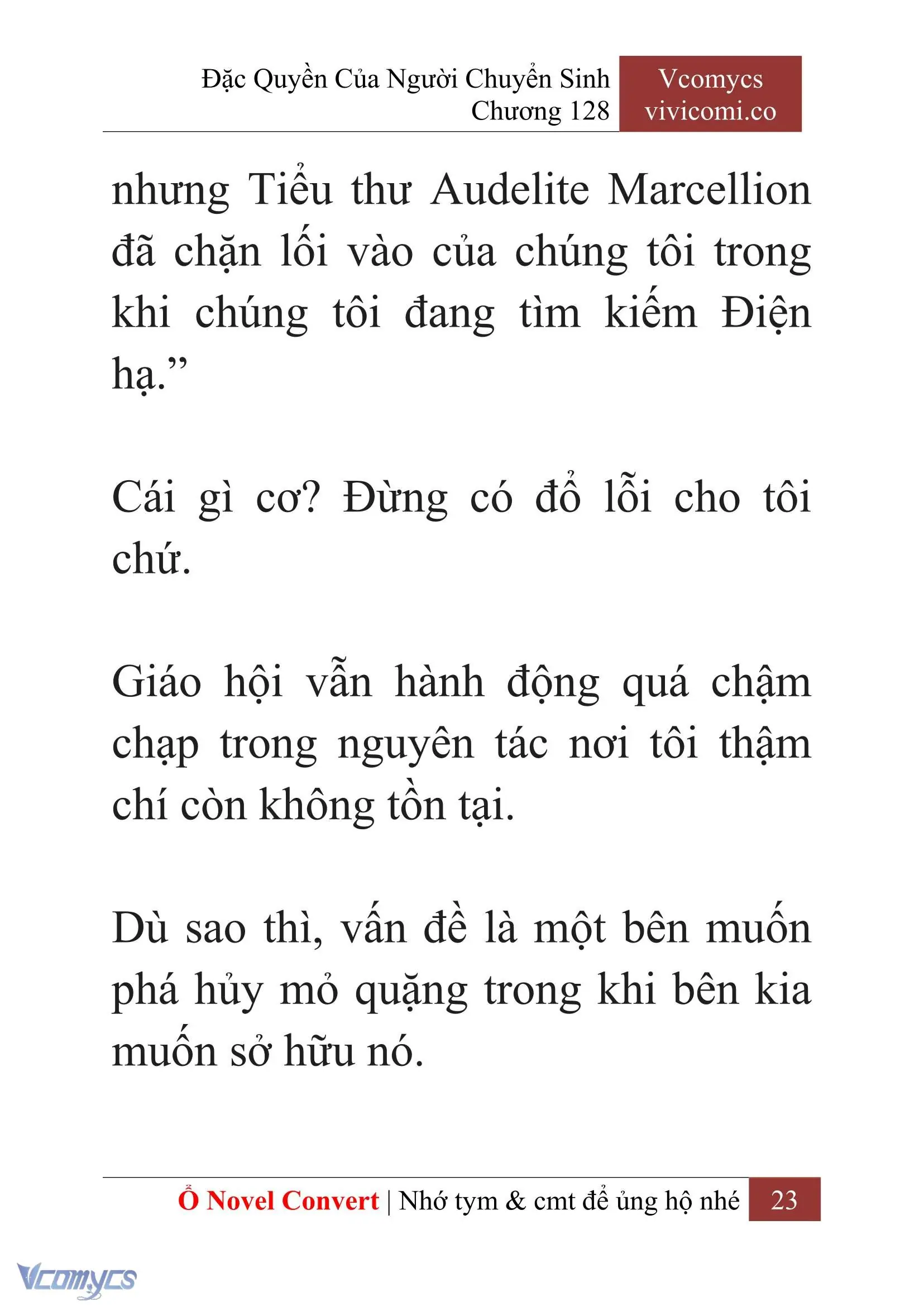 [Novel] Đặc Quyền Của Người Chuyển Sinh Chapter 128 - Trang 26