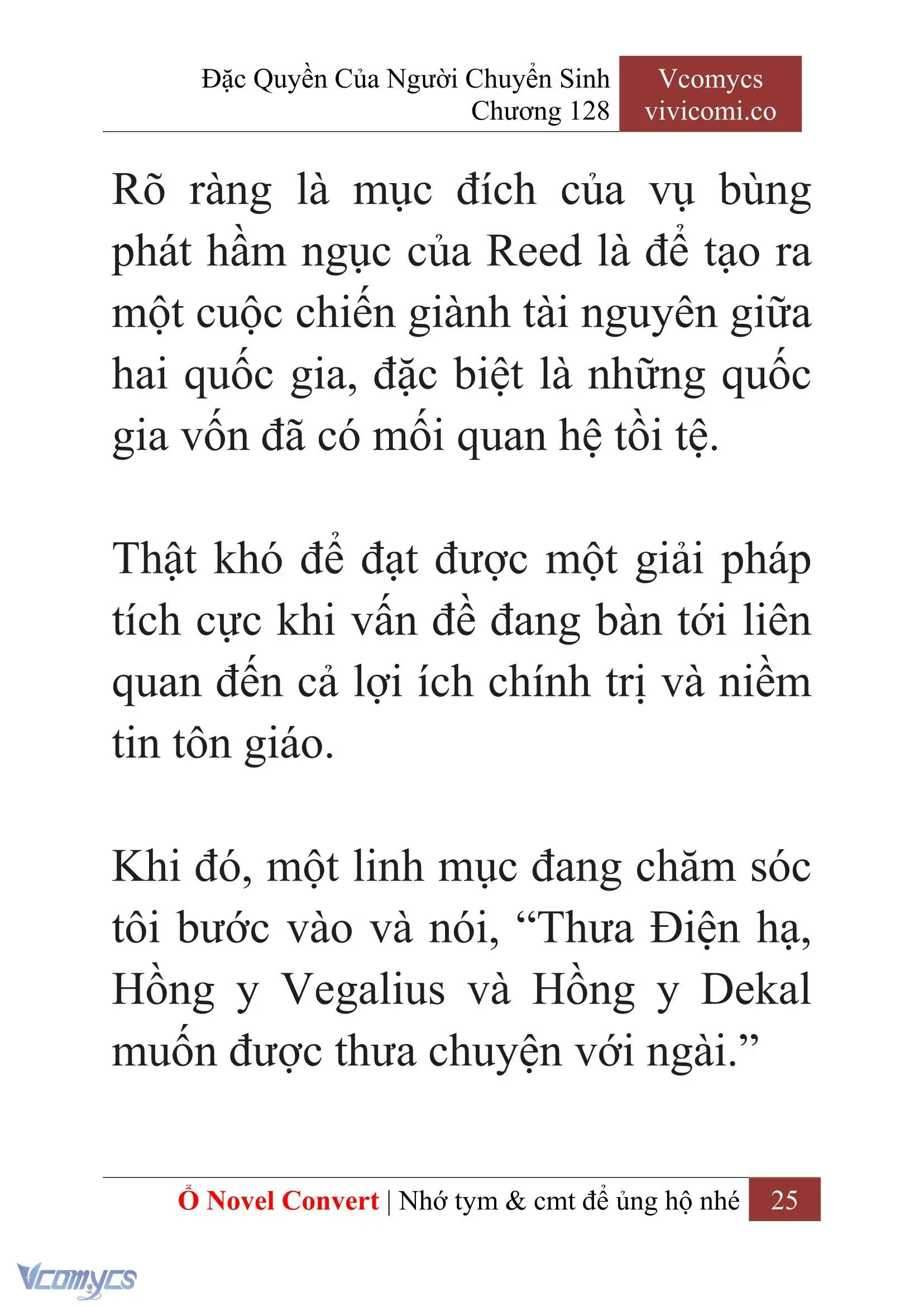 [Novel] Đặc Quyền Của Người Chuyển Sinh Chapter 128 - Trang 28