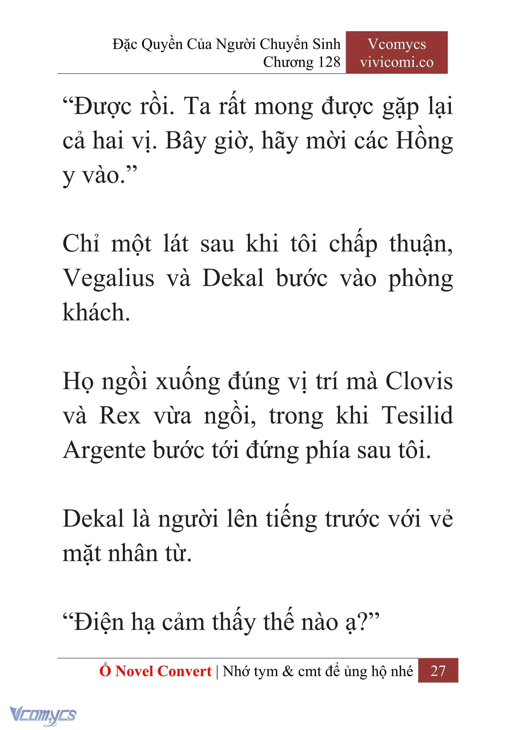 [Novel] Đặc Quyền Của Người Chuyển Sinh Chapter 128 - Trang 30