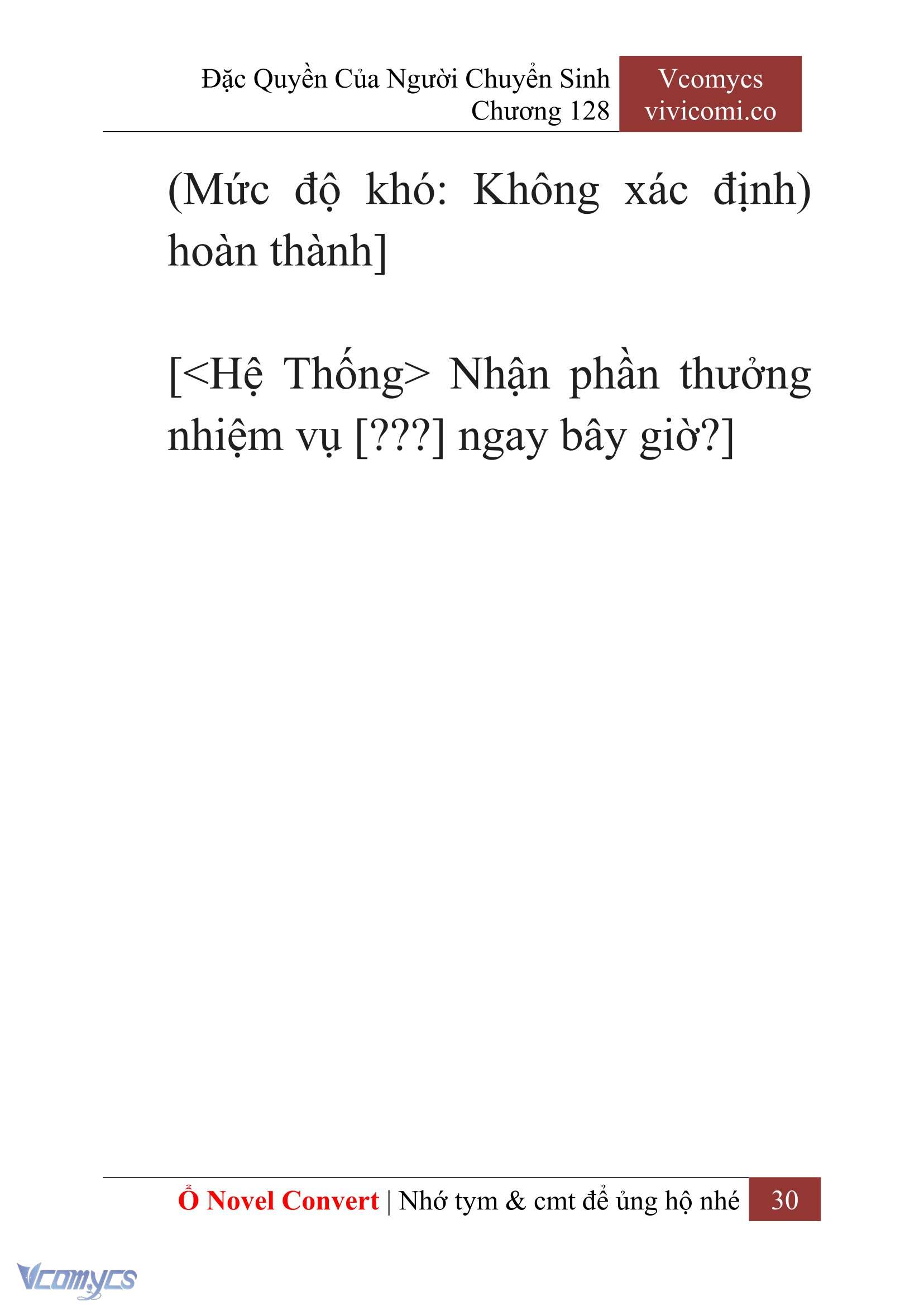 [Novel] Đặc Quyền Của Người Chuyển Sinh Chapter 128 - Trang 33