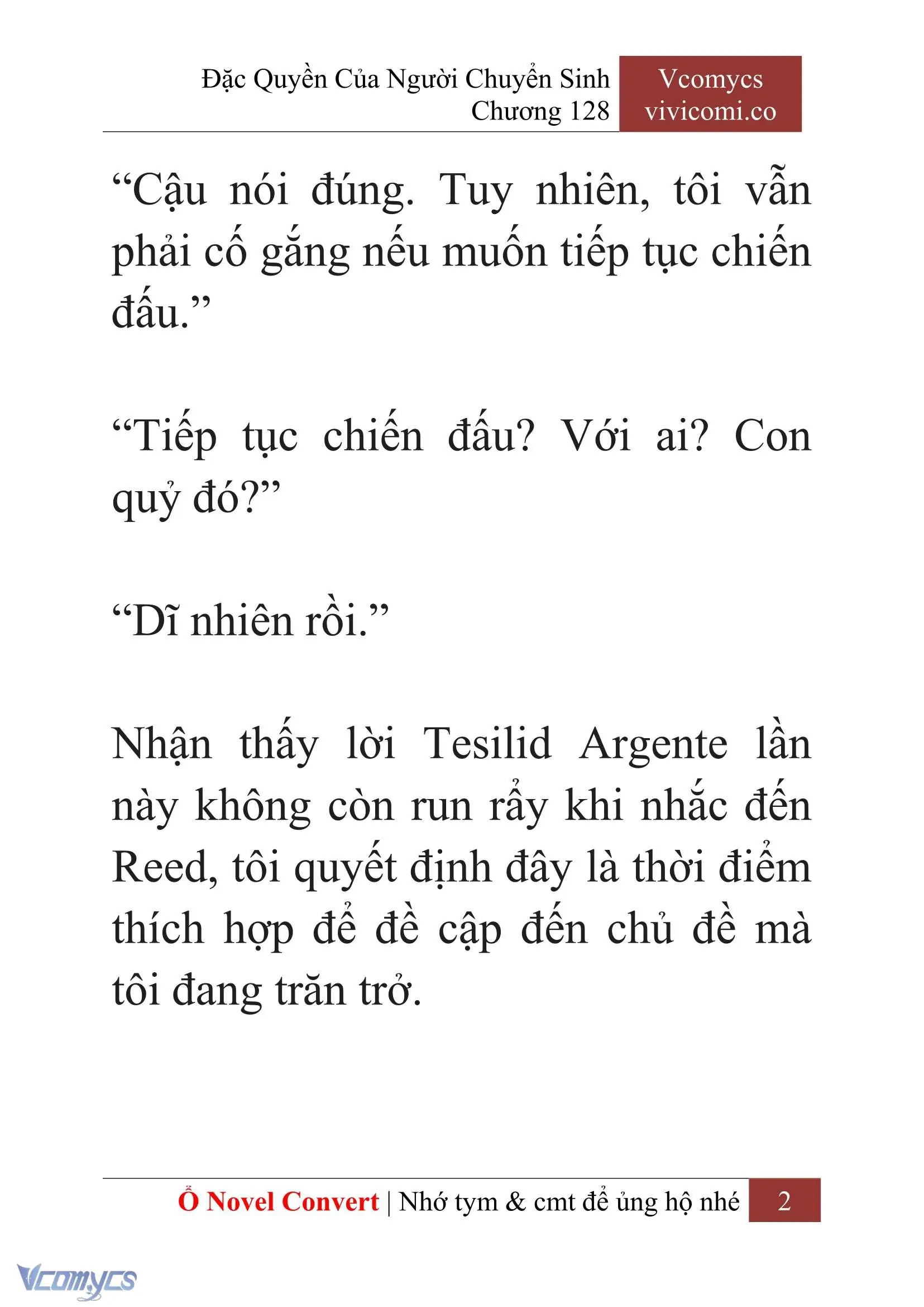 [Novel] Đặc Quyền Của Người Chuyển Sinh Chapter 128 - Trang 5
