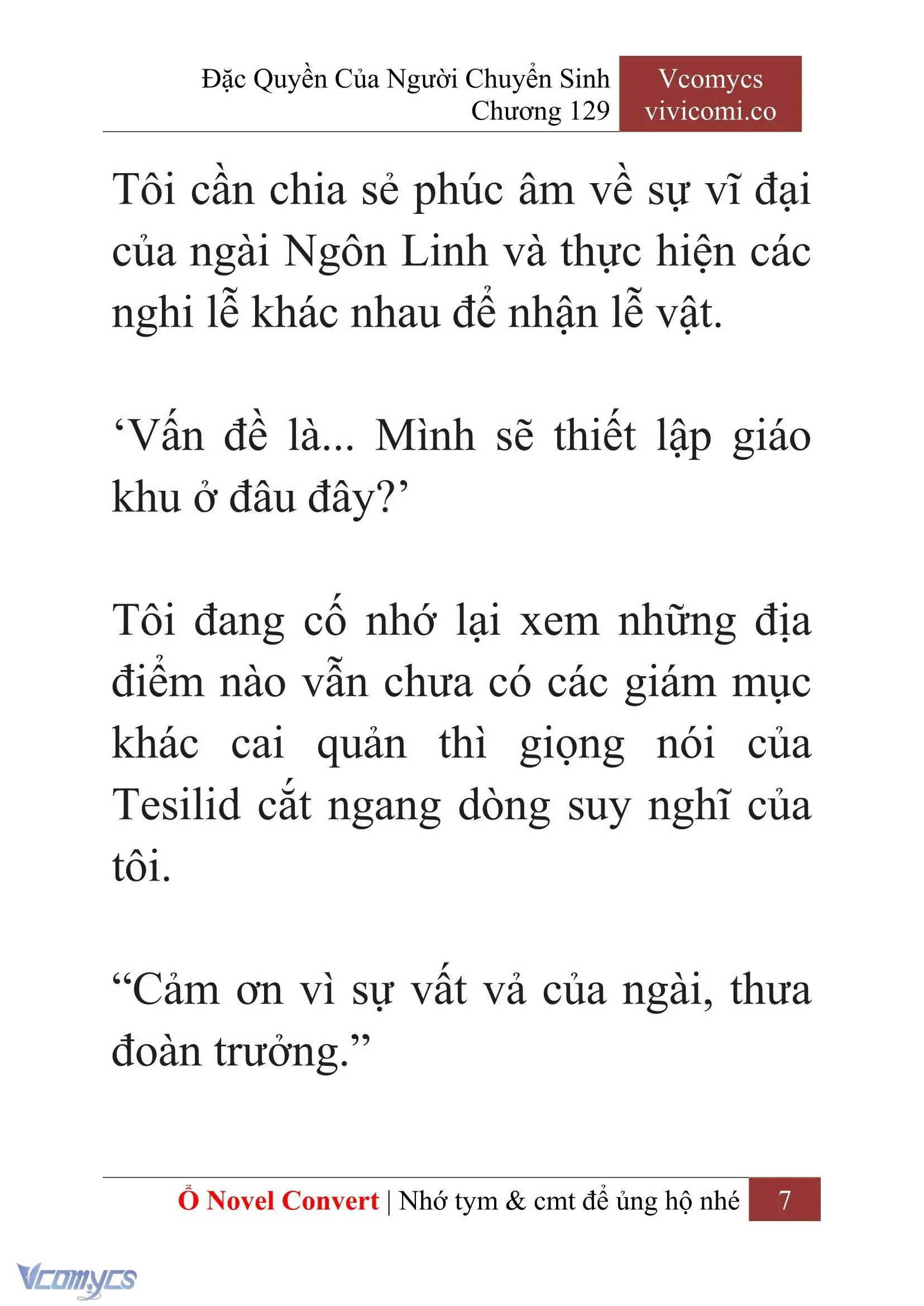 [Novel] Đặc Quyền Của Người Chuyển Sinh Chapter 129 - Trang 10