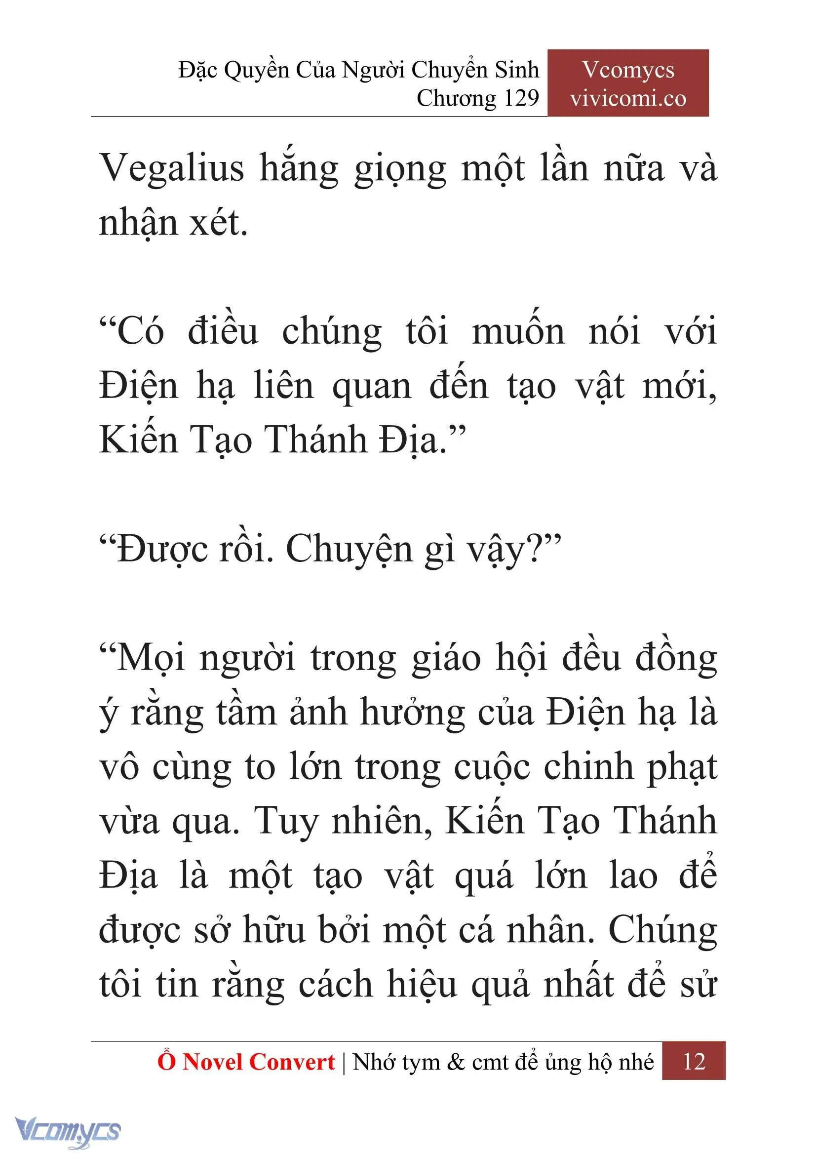 [Novel] Đặc Quyền Của Người Chuyển Sinh Chapter 129 - Trang 15