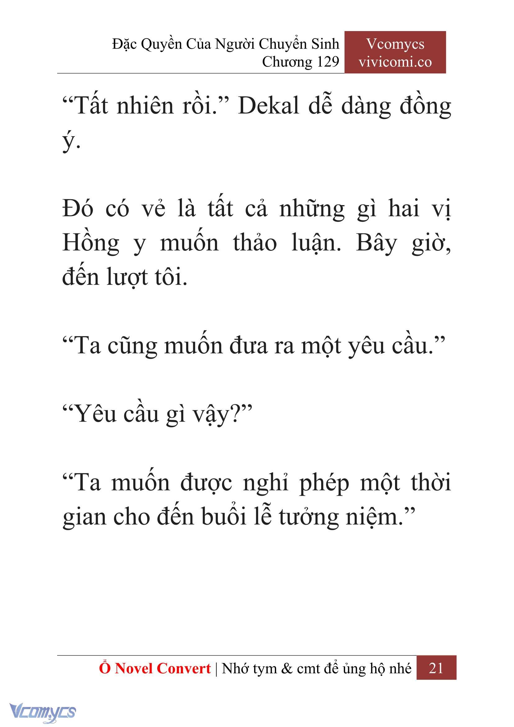 [Novel] Đặc Quyền Của Người Chuyển Sinh Chapter 129 - Trang 24