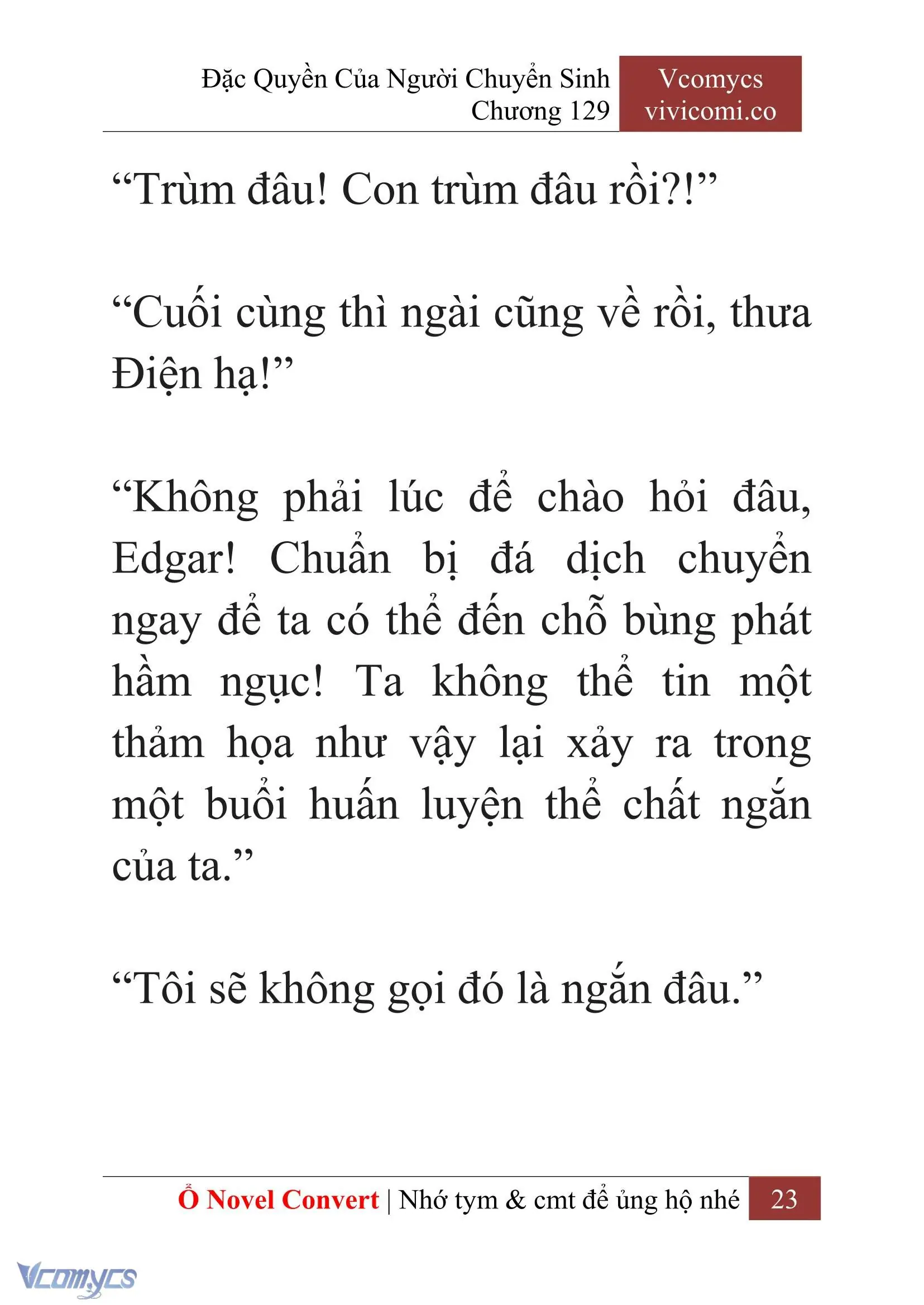 [Novel] Đặc Quyền Của Người Chuyển Sinh Chapter 129 - Trang 26
