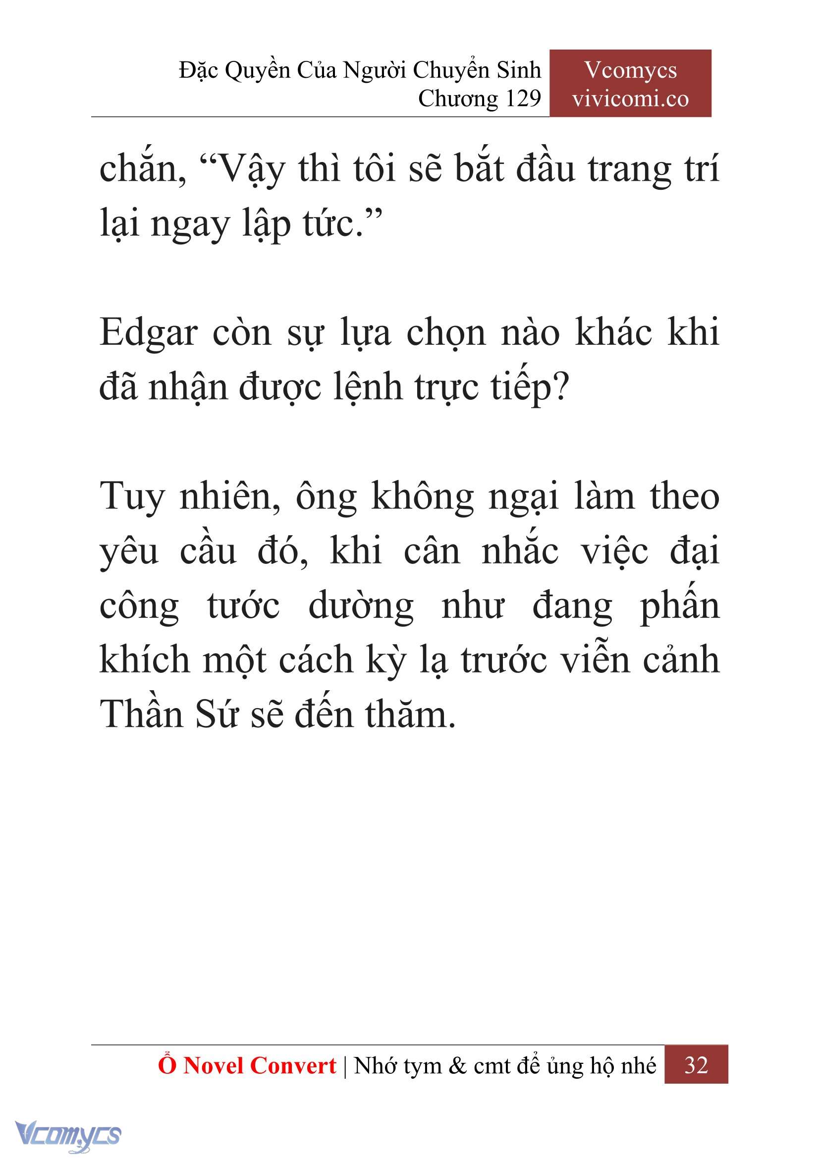 [Novel] Đặc Quyền Của Người Chuyển Sinh Chapter 129 - Trang 35