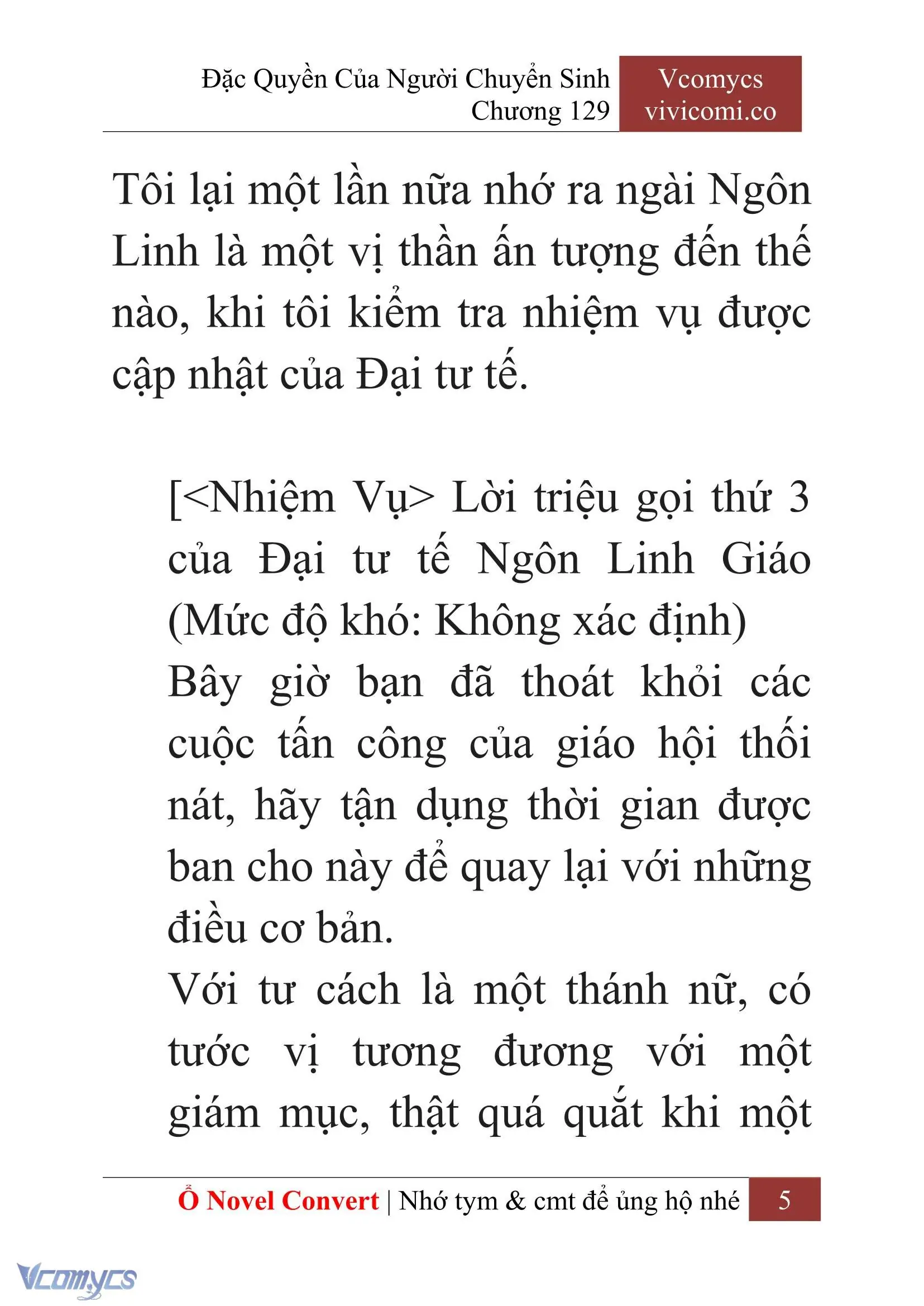 [Novel] Đặc Quyền Của Người Chuyển Sinh Chapter 129 - Trang 8