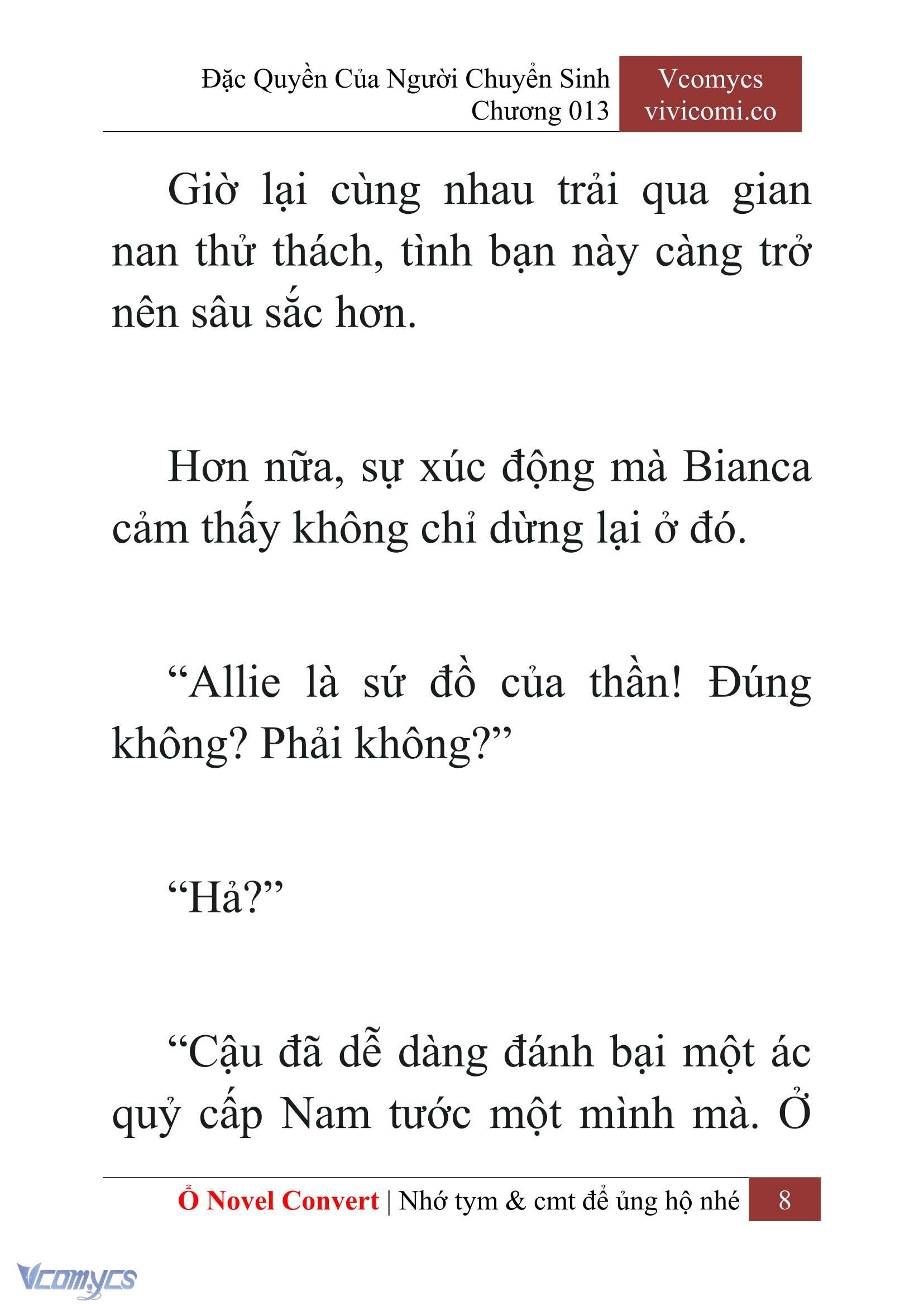 [Novel] Đặc Quyền Của Người Chuyển Sinh Chapter 13 - Trang 10