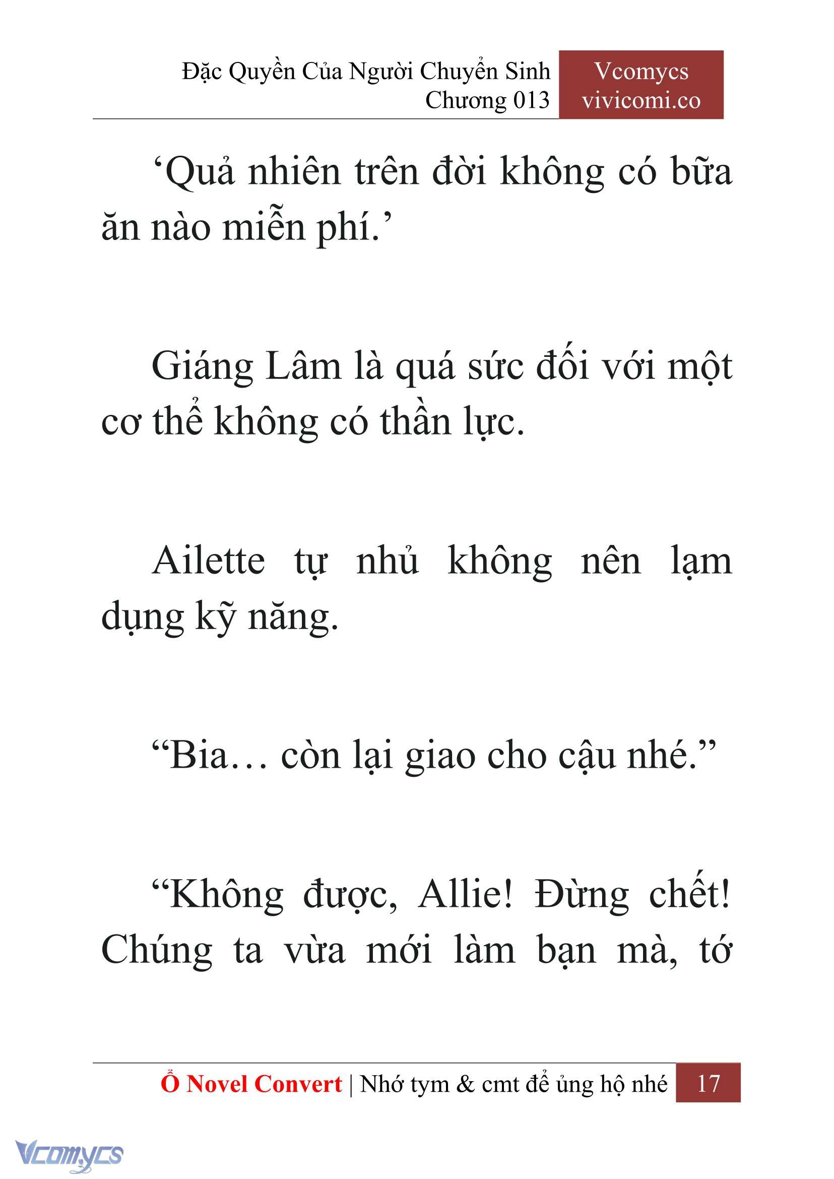 [Novel] Đặc Quyền Của Người Chuyển Sinh Chapter 13 - Trang 19