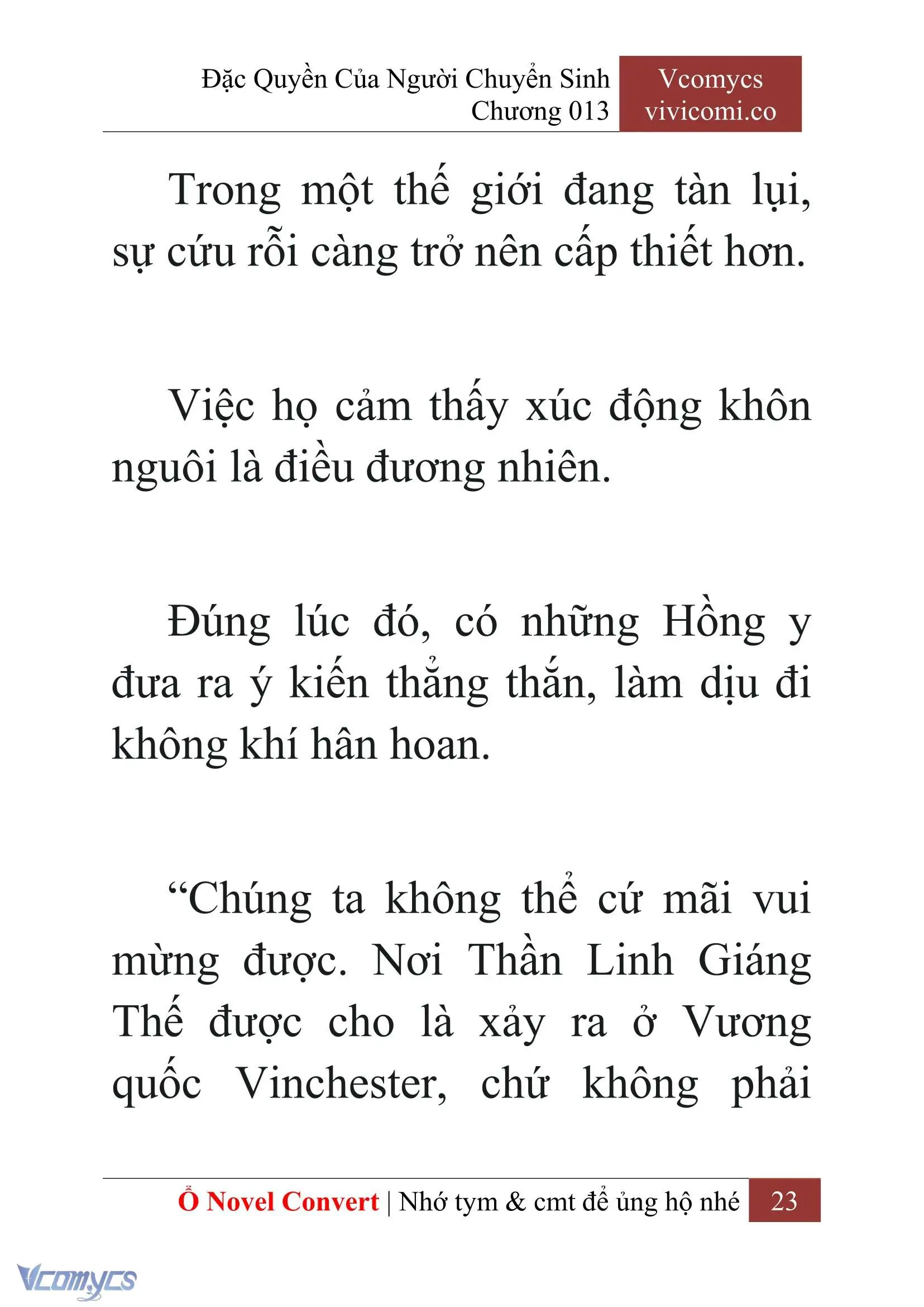 [Novel] Đặc Quyền Của Người Chuyển Sinh Chapter 13 - Trang 25