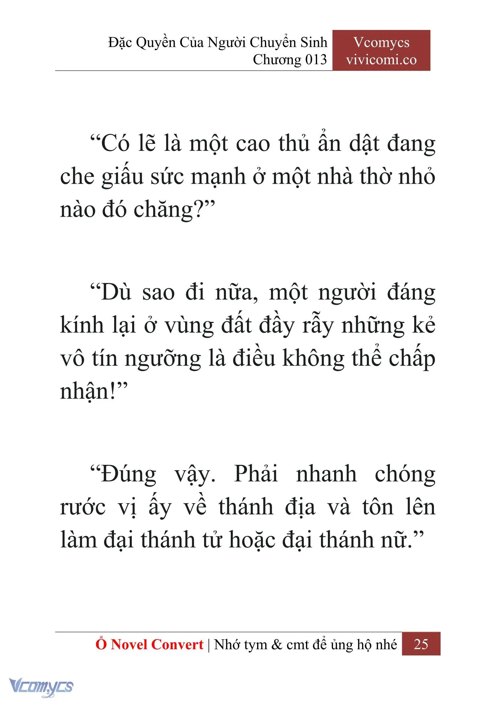 [Novel] Đặc Quyền Của Người Chuyển Sinh Chapter 13 - Trang 27
