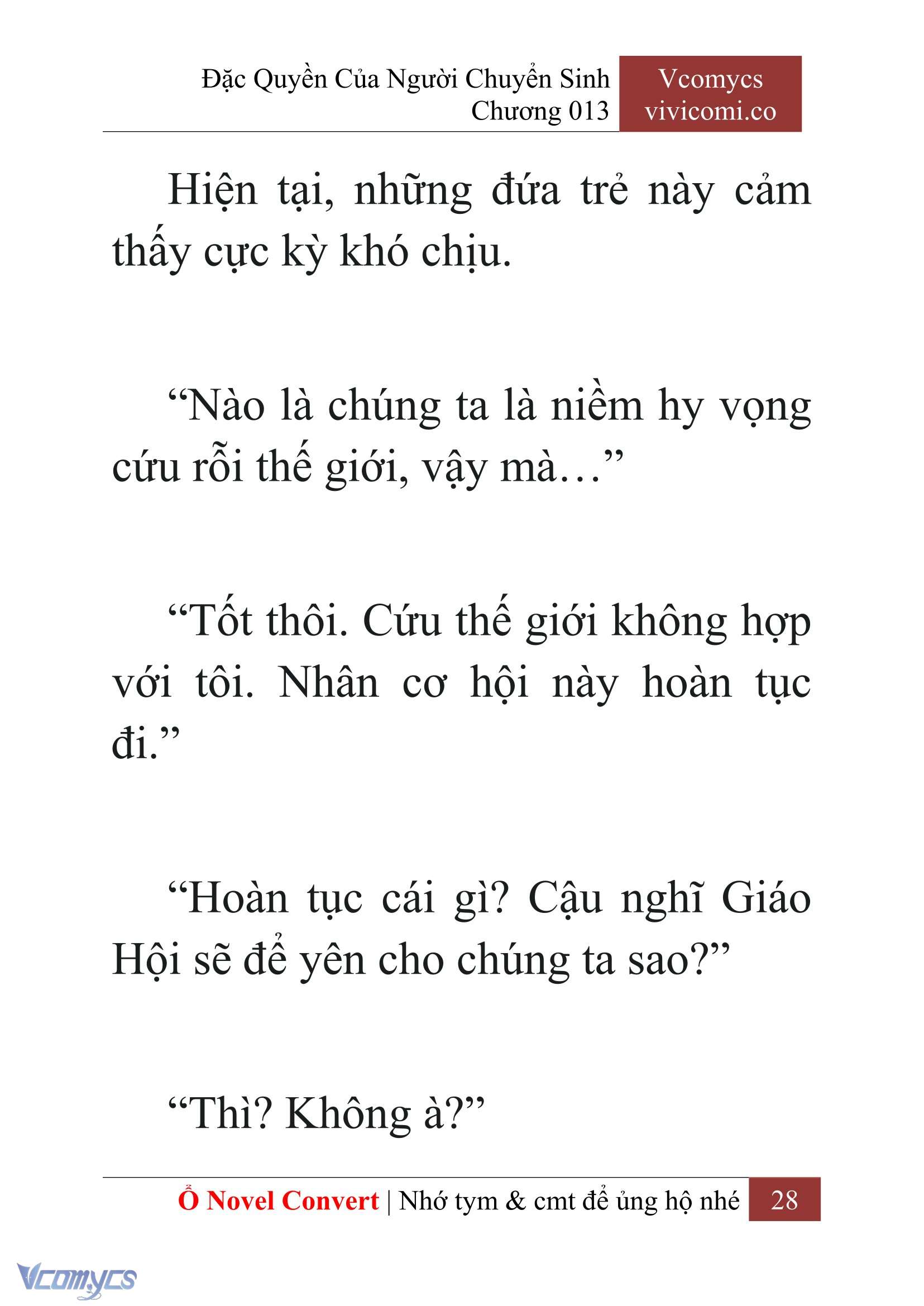[Novel] Đặc Quyền Của Người Chuyển Sinh Chapter 13 - Trang 30