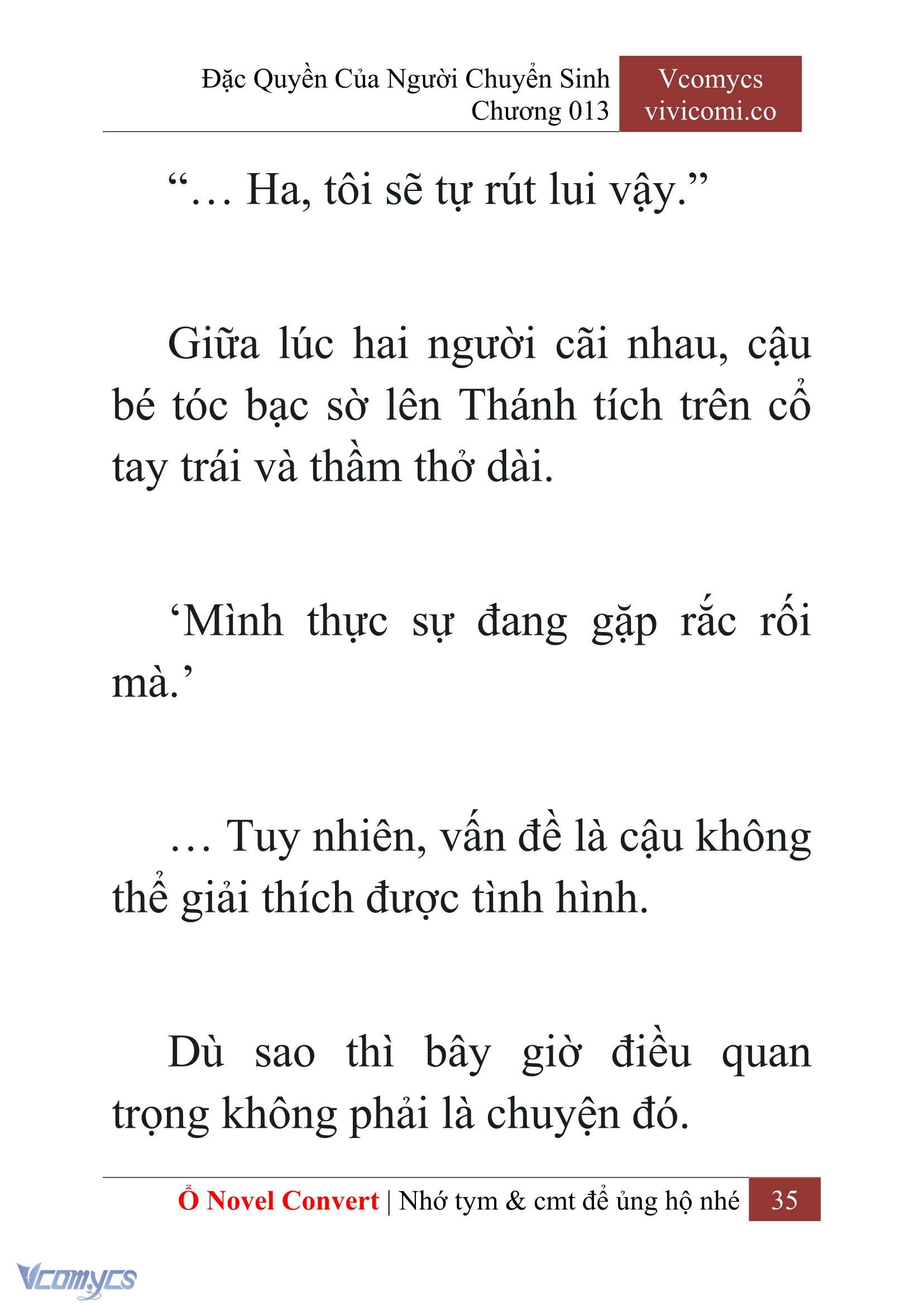 [Novel] Đặc Quyền Của Người Chuyển Sinh Chapter 13 - Trang 37