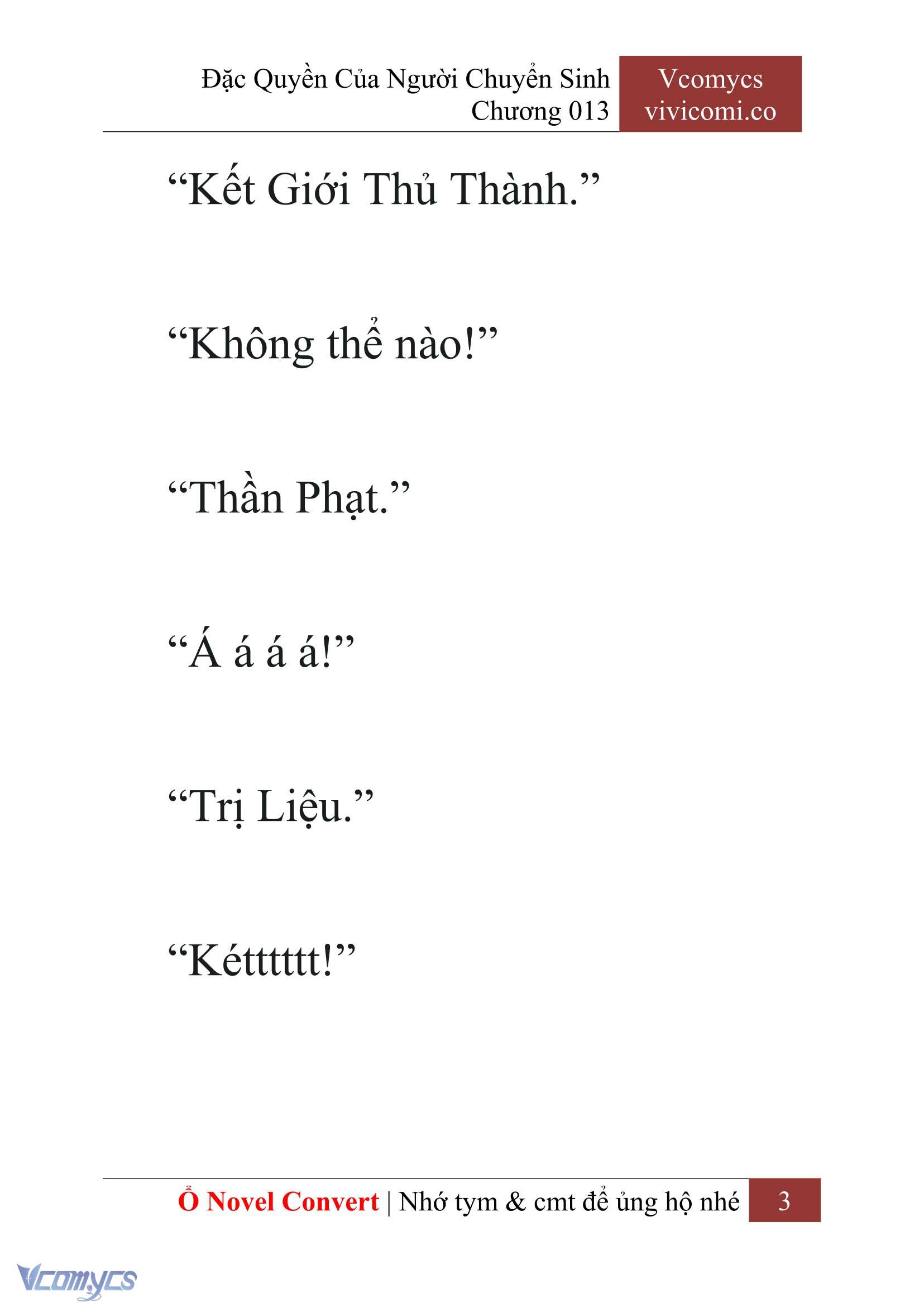 [Novel] Đặc Quyền Của Người Chuyển Sinh Chapter 13 - Trang 6