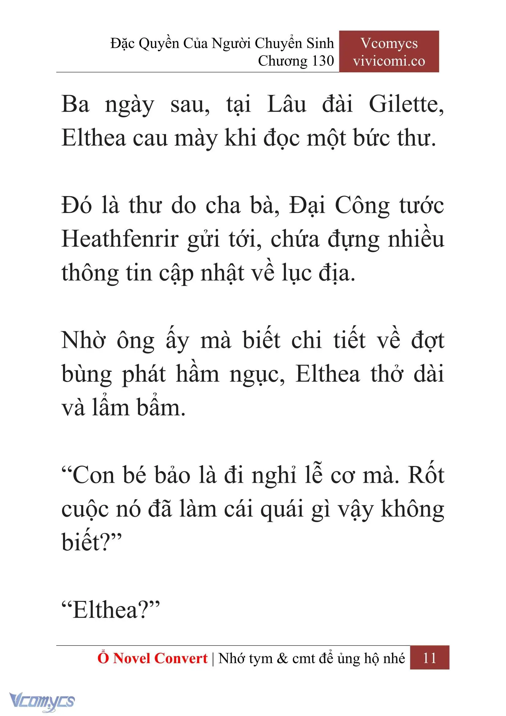 [Novel] Đặc Quyền Của Người Chuyển Sinh Chapter 130 - Trang 14