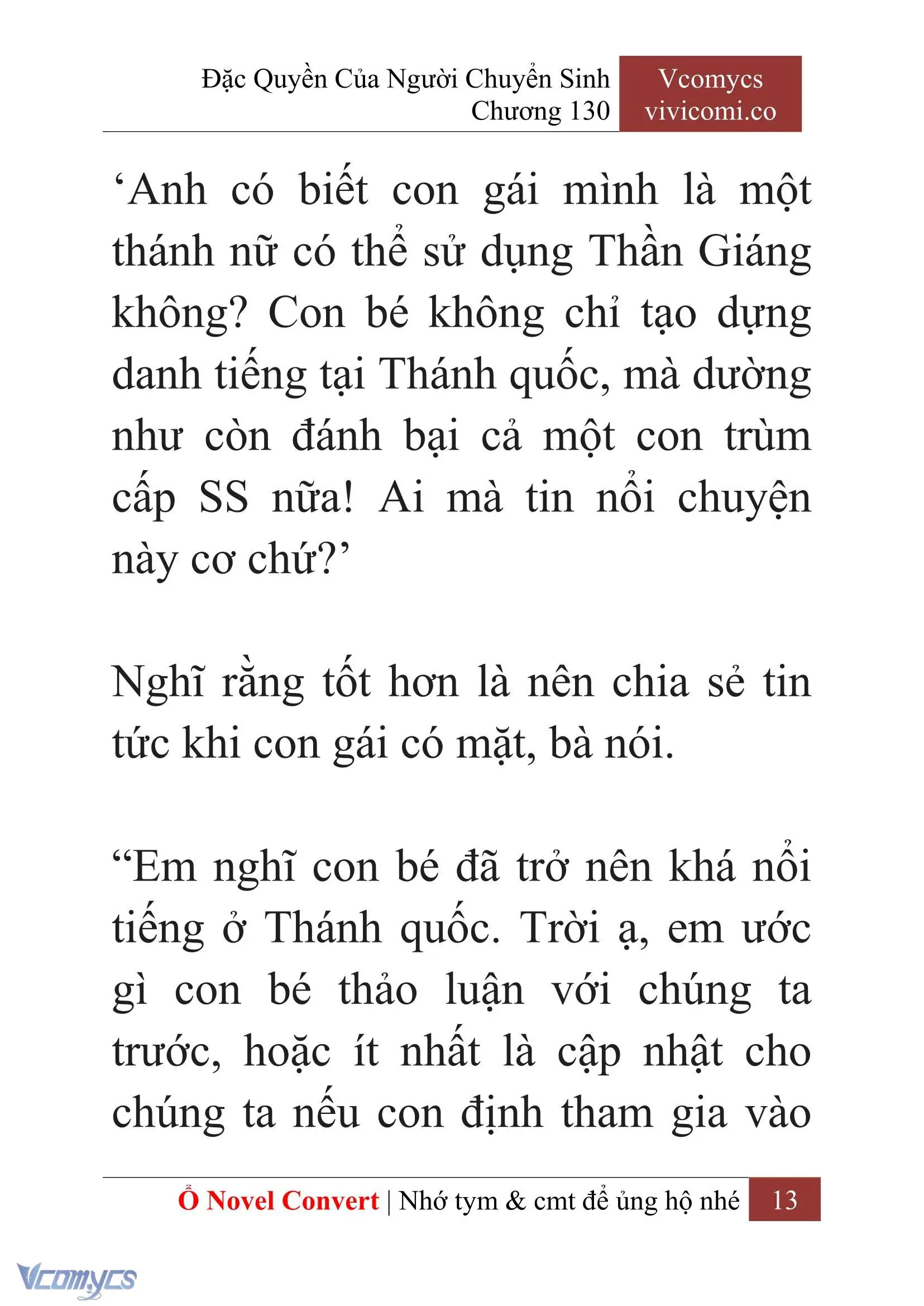 [Novel] Đặc Quyền Của Người Chuyển Sinh Chapter 130 - Trang 16