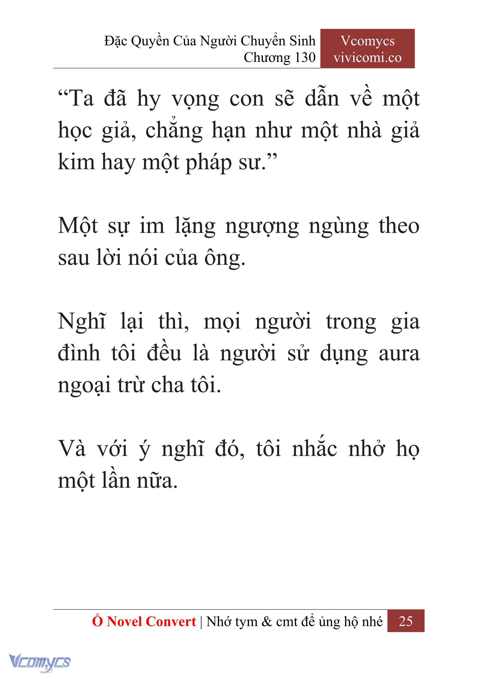 [Novel] Đặc Quyền Của Người Chuyển Sinh Chapter 130 - Trang 28