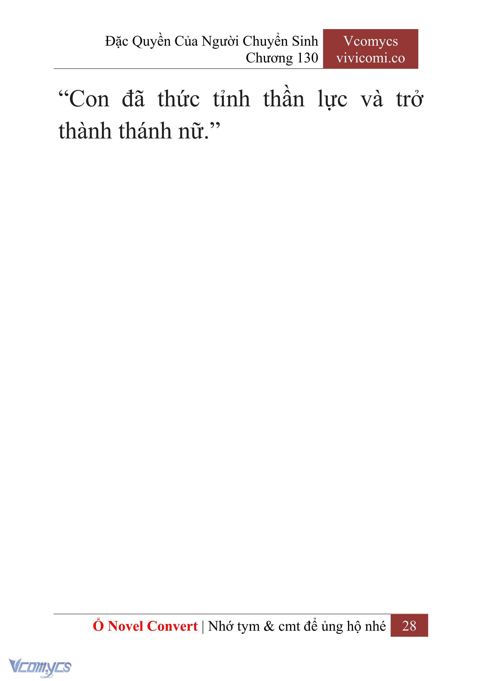 [Novel] Đặc Quyền Của Người Chuyển Sinh Chapter 130 - Trang 31