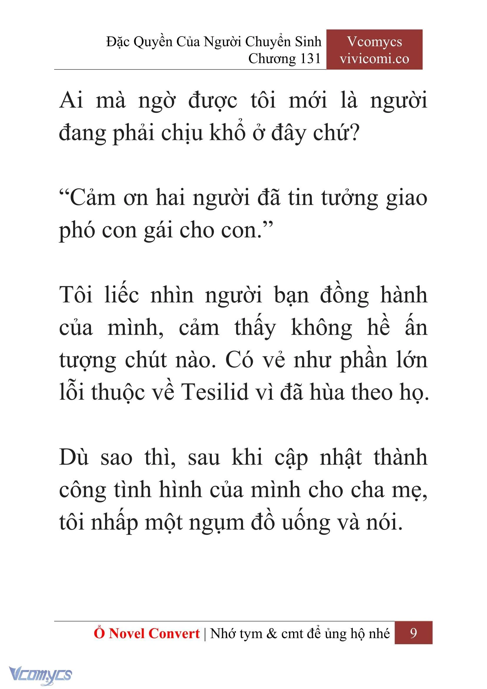 [Novel] Đặc Quyền Của Người Chuyển Sinh Chapter 131 - Trang 12