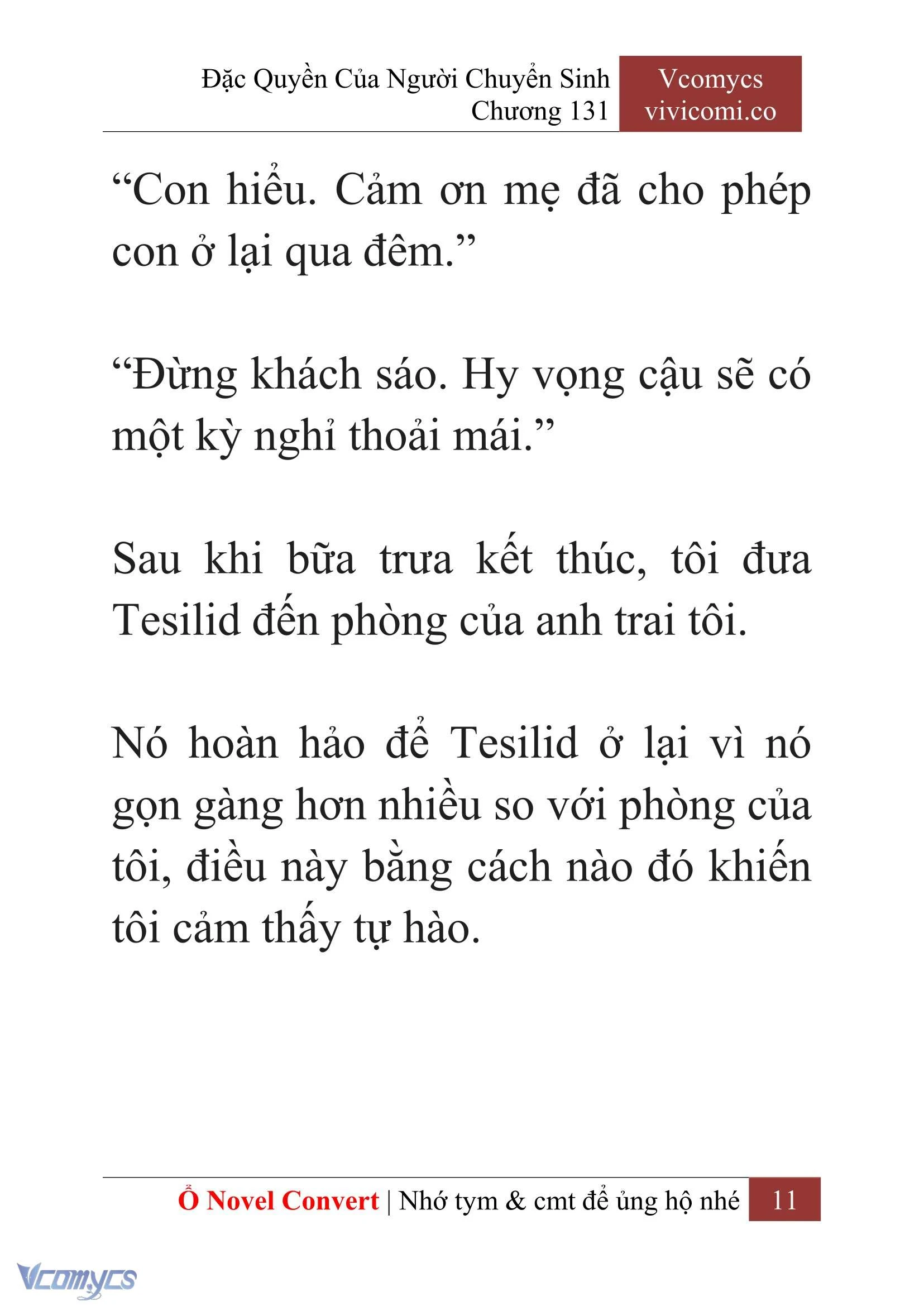 [Novel] Đặc Quyền Của Người Chuyển Sinh Chapter 131 - Trang 14