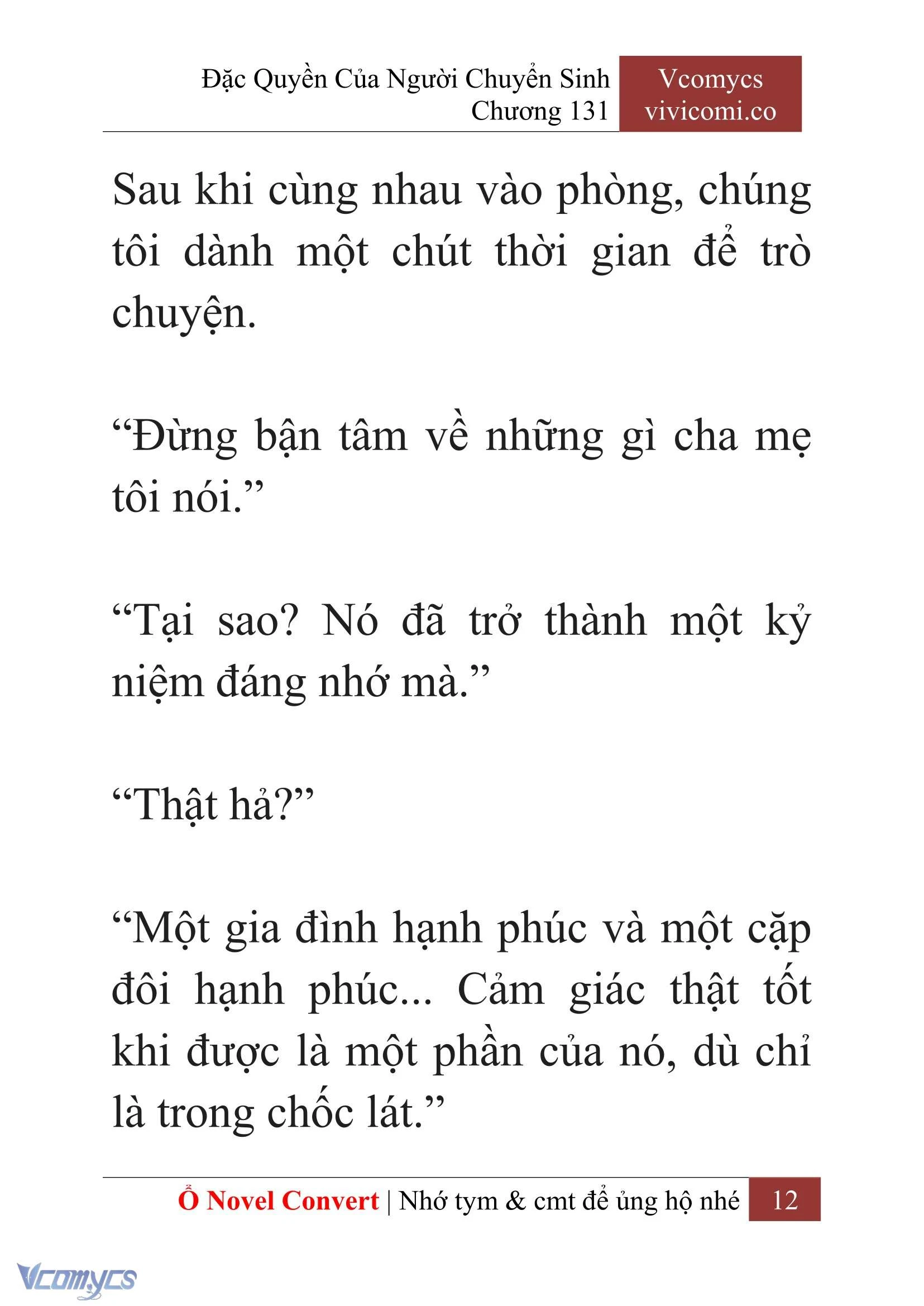 [Novel] Đặc Quyền Của Người Chuyển Sinh Chapter 131 - Trang 15