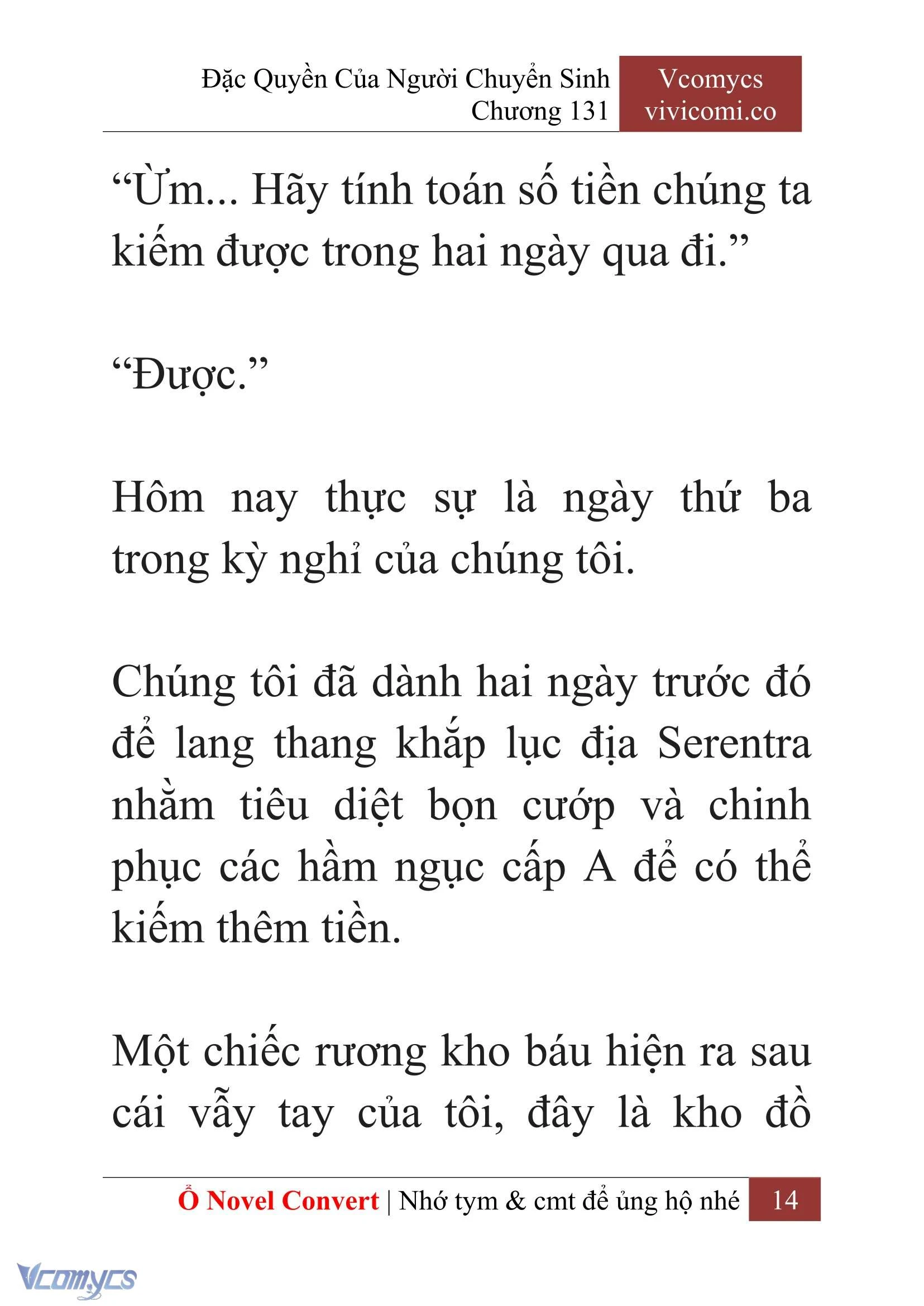 [Novel] Đặc Quyền Của Người Chuyển Sinh Chapter 131 - Trang 17