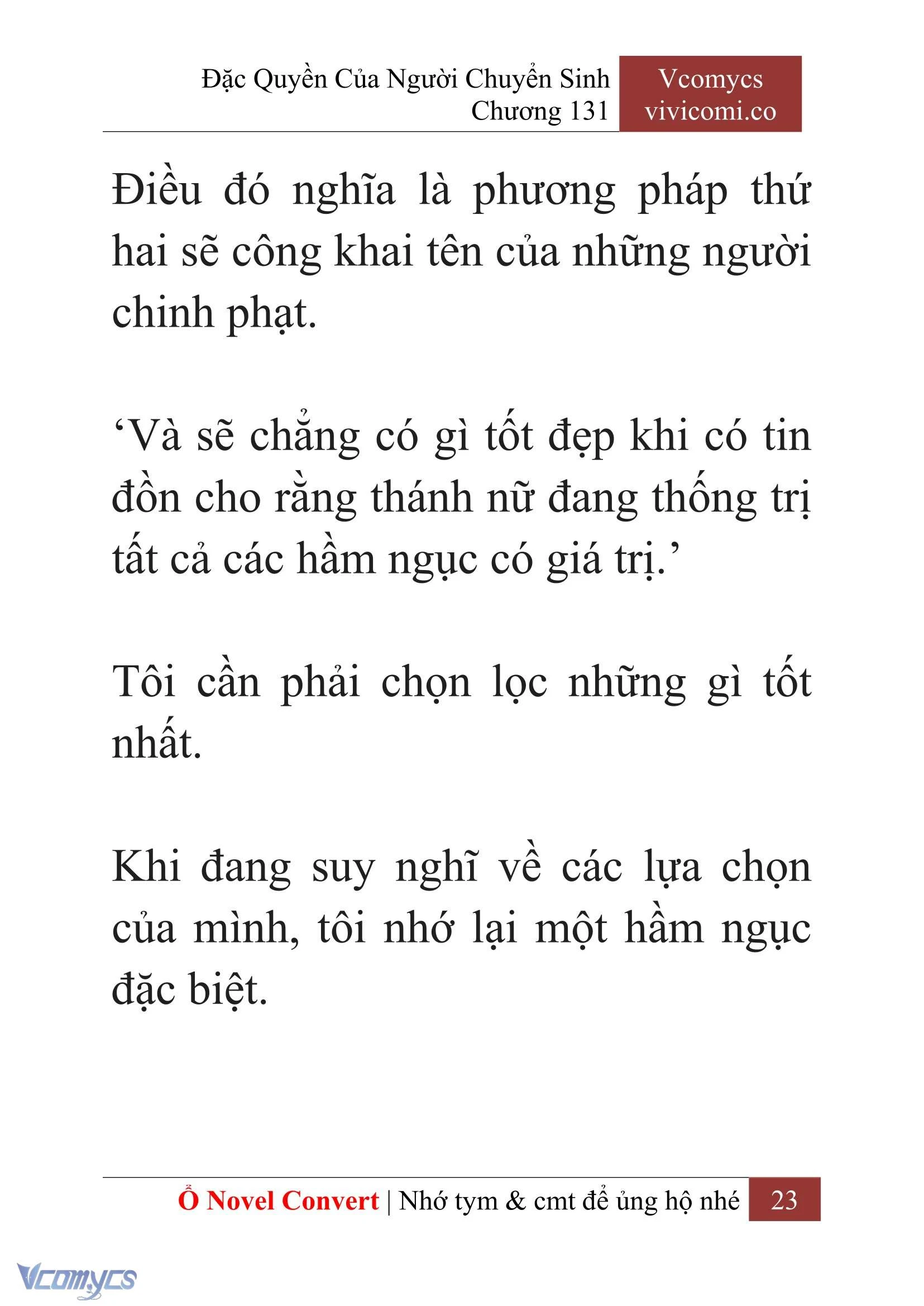 [Novel] Đặc Quyền Của Người Chuyển Sinh Chapter 131 - Trang 26