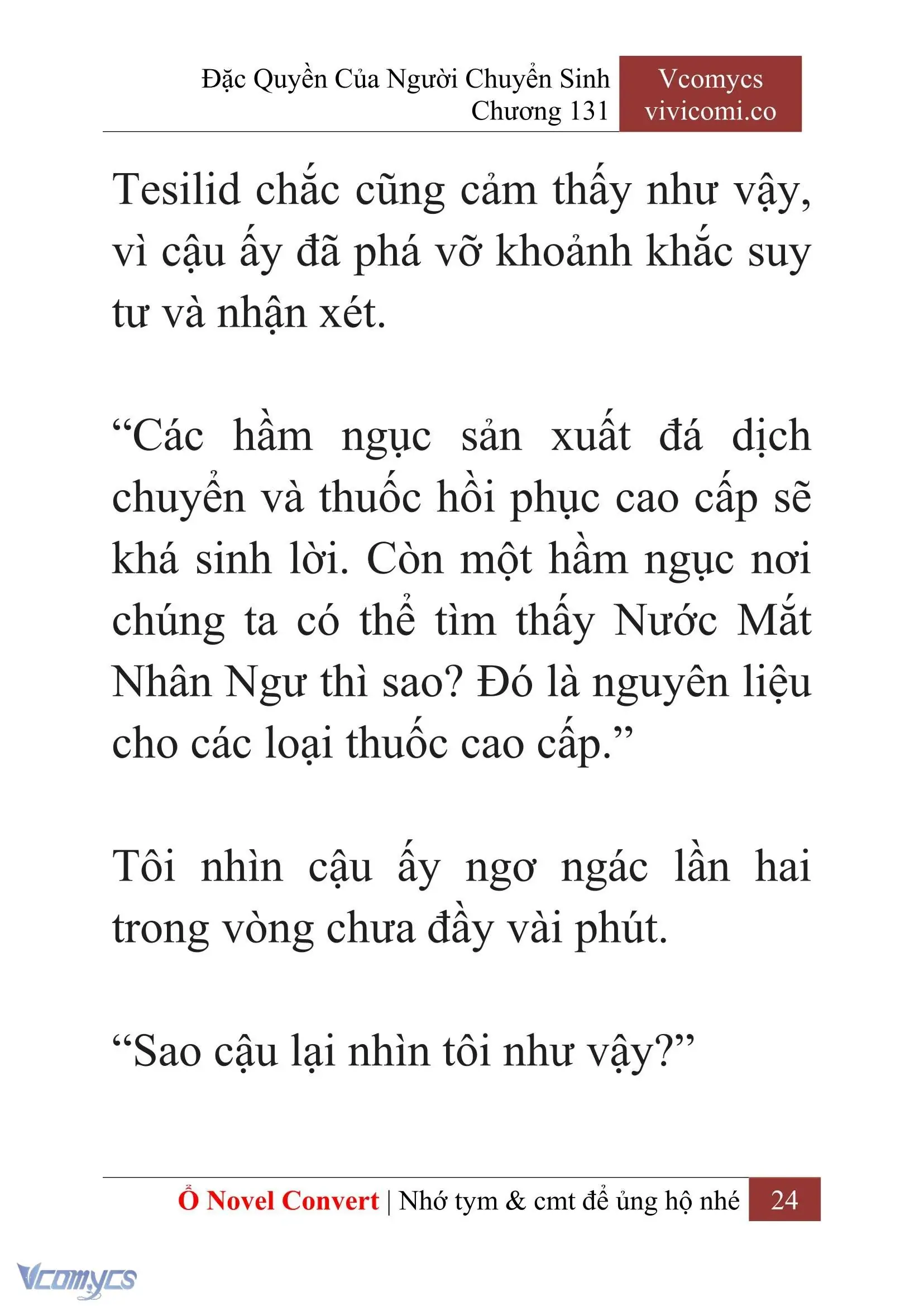 [Novel] Đặc Quyền Của Người Chuyển Sinh Chapter 131 - Trang 27