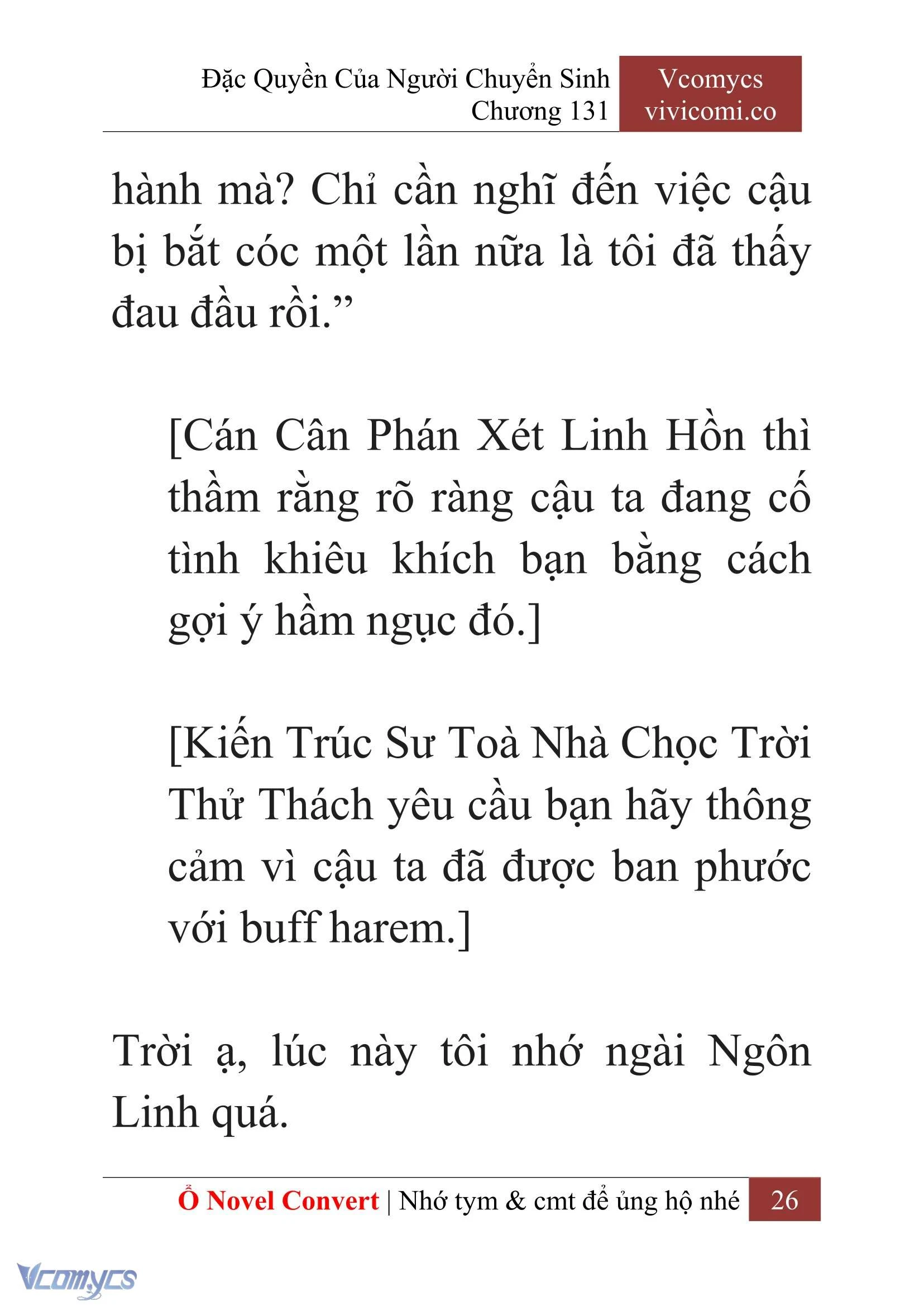 [Novel] Đặc Quyền Của Người Chuyển Sinh Chapter 131 - Trang 29