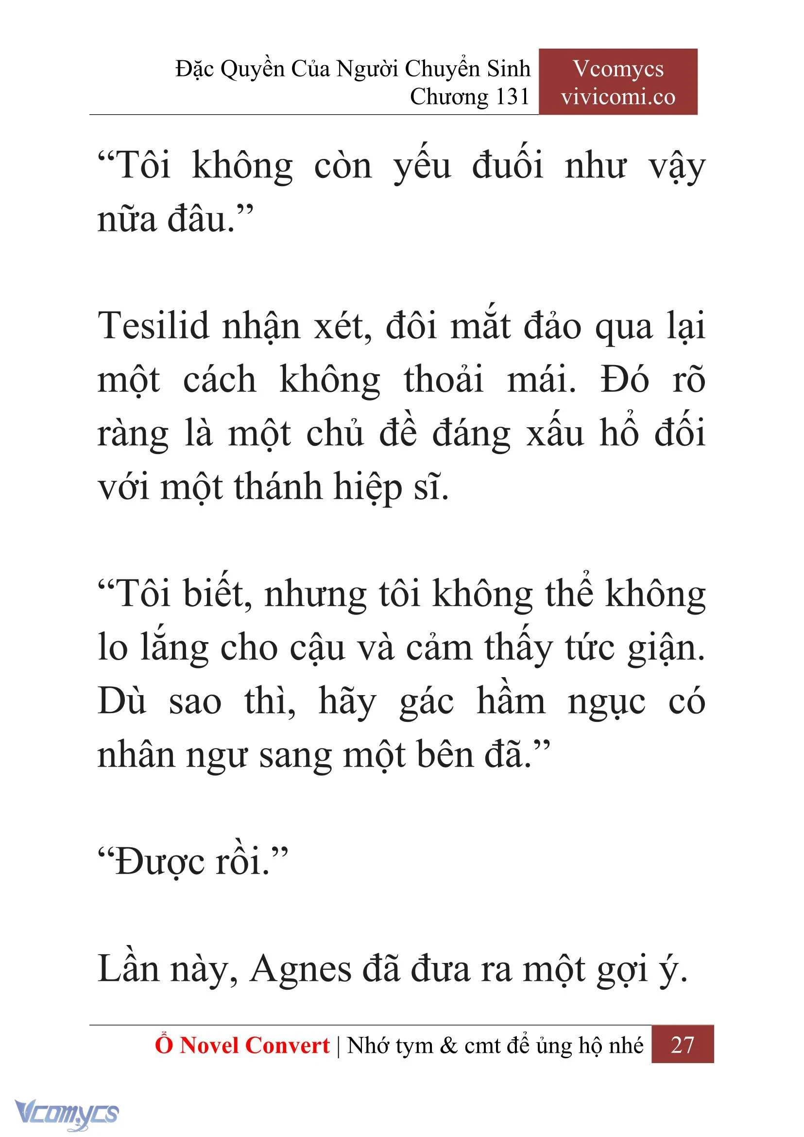[Novel] Đặc Quyền Của Người Chuyển Sinh Chapter 131 - Trang 30
