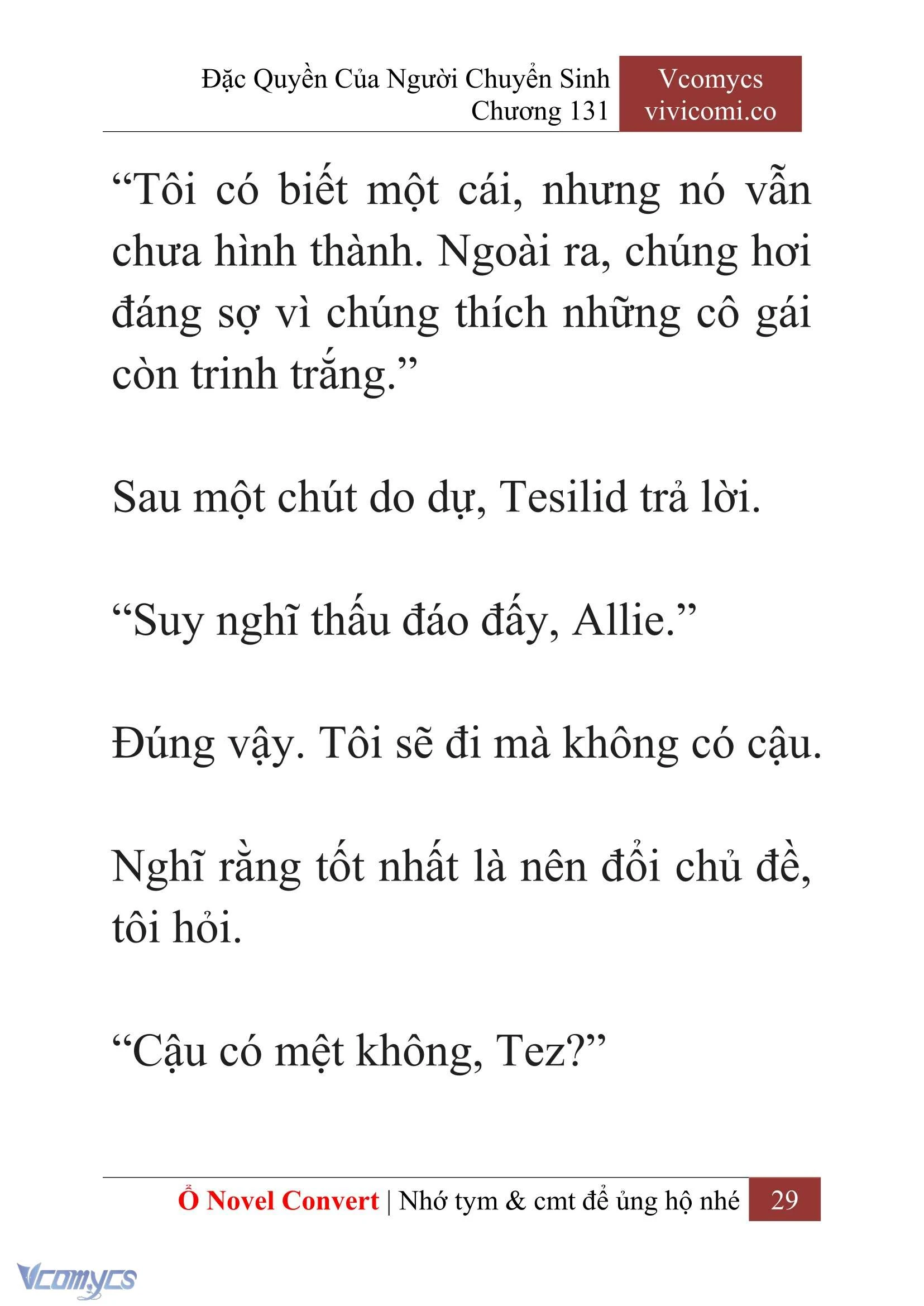 [Novel] Đặc Quyền Của Người Chuyển Sinh Chapter 131 - Trang 32