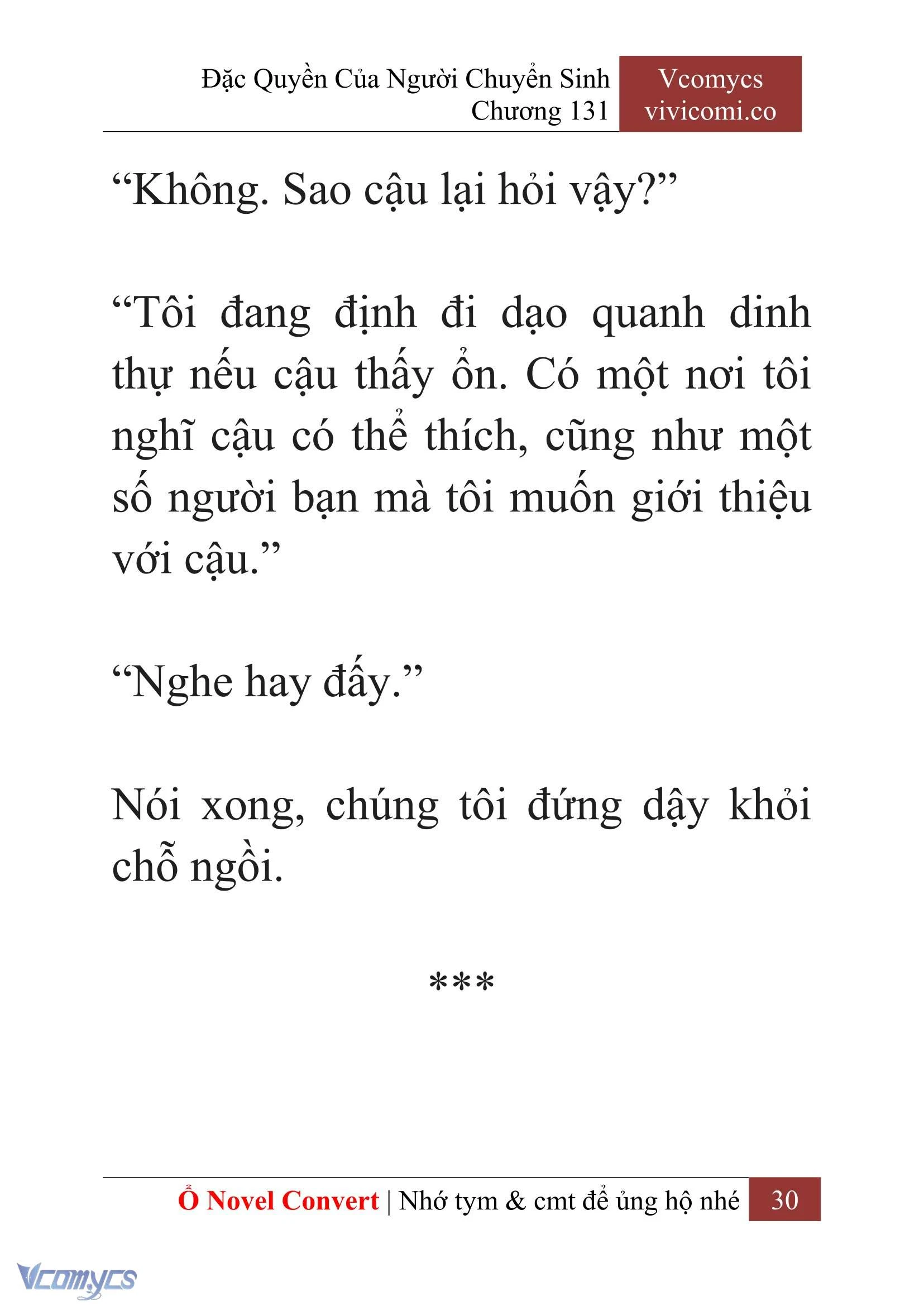 [Novel] Đặc Quyền Của Người Chuyển Sinh Chapter 131 - Trang 33