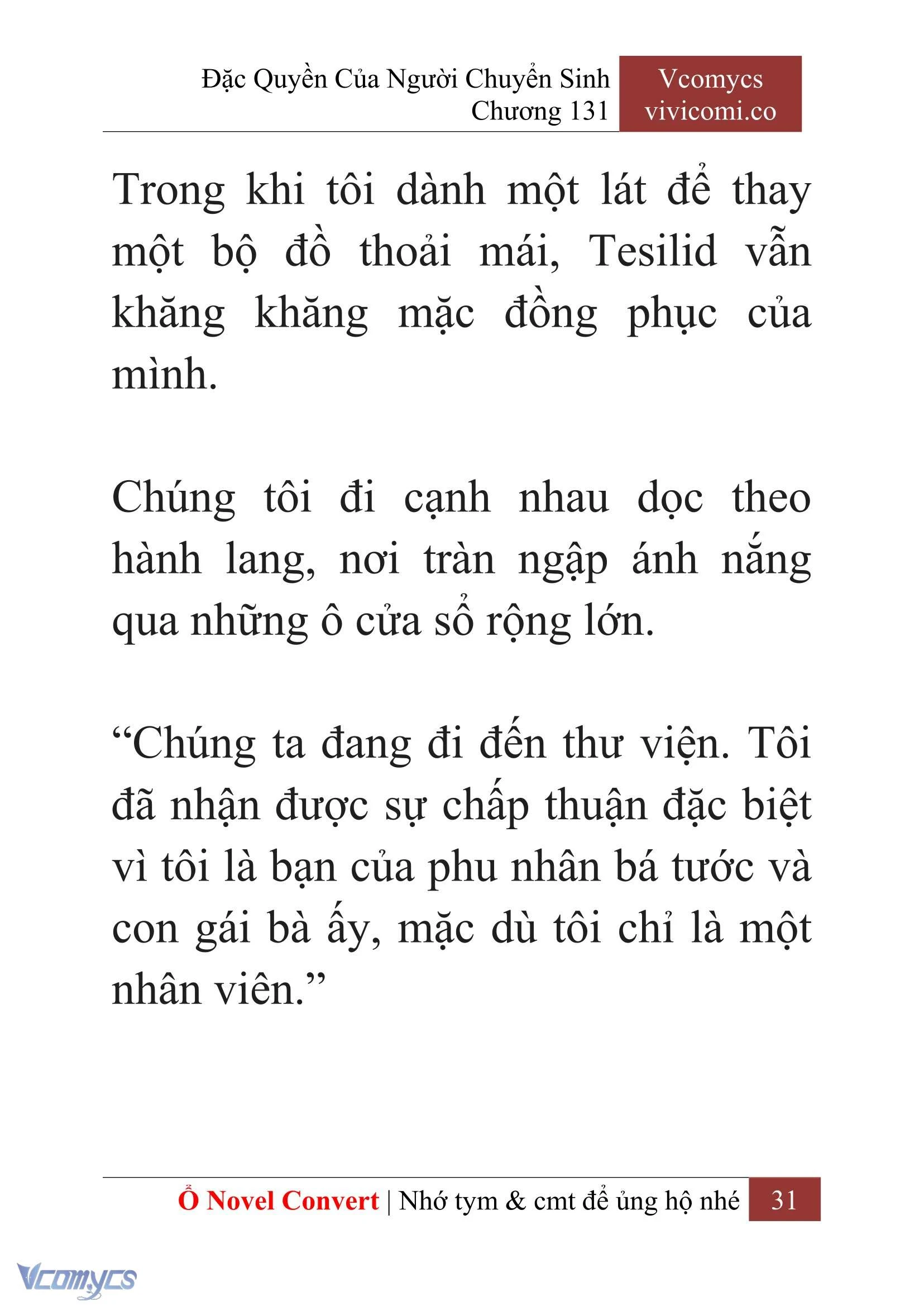 [Novel] Đặc Quyền Của Người Chuyển Sinh Chapter 131 - Trang 34