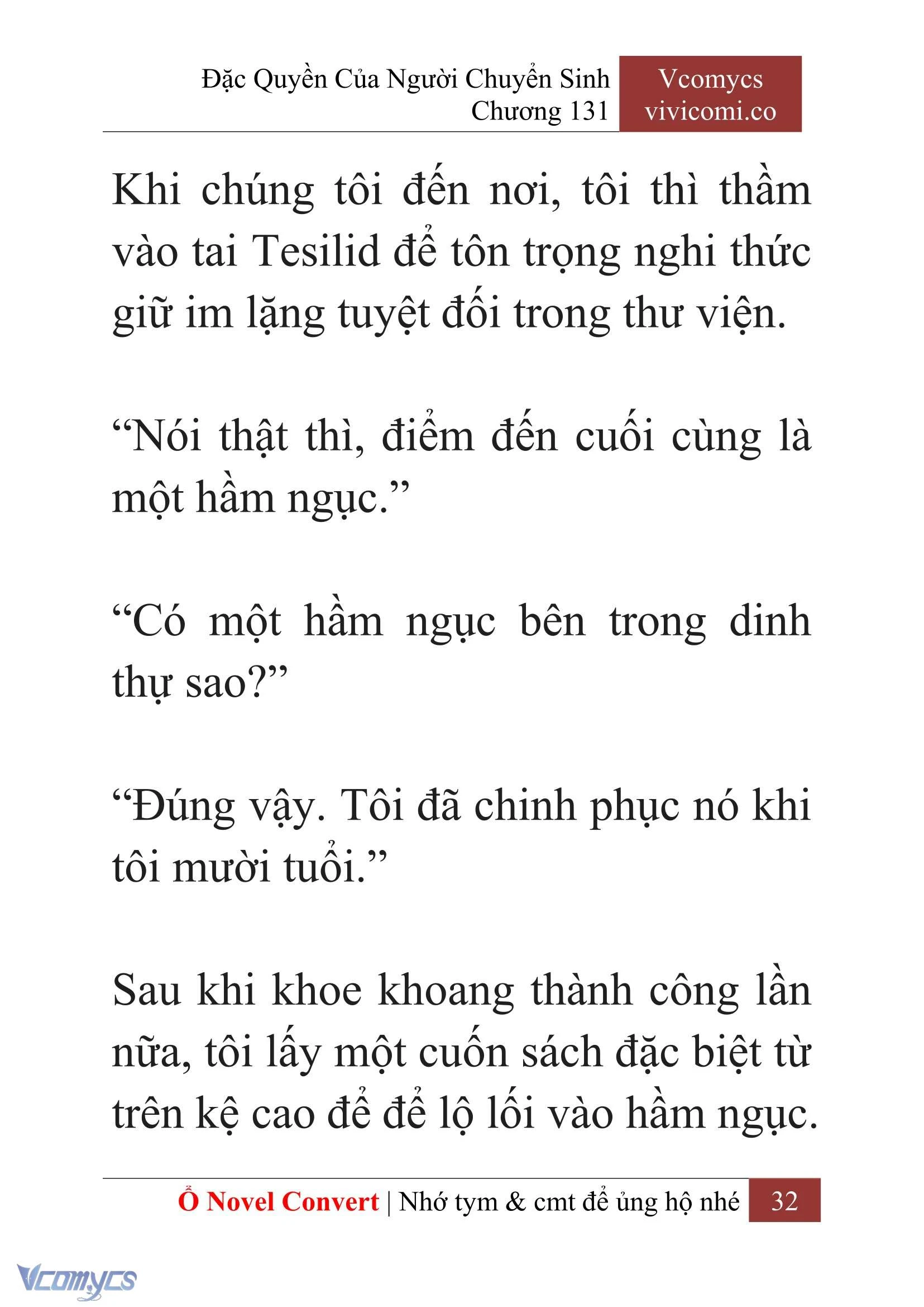 [Novel] Đặc Quyền Của Người Chuyển Sinh Chapter 131 - Trang 35