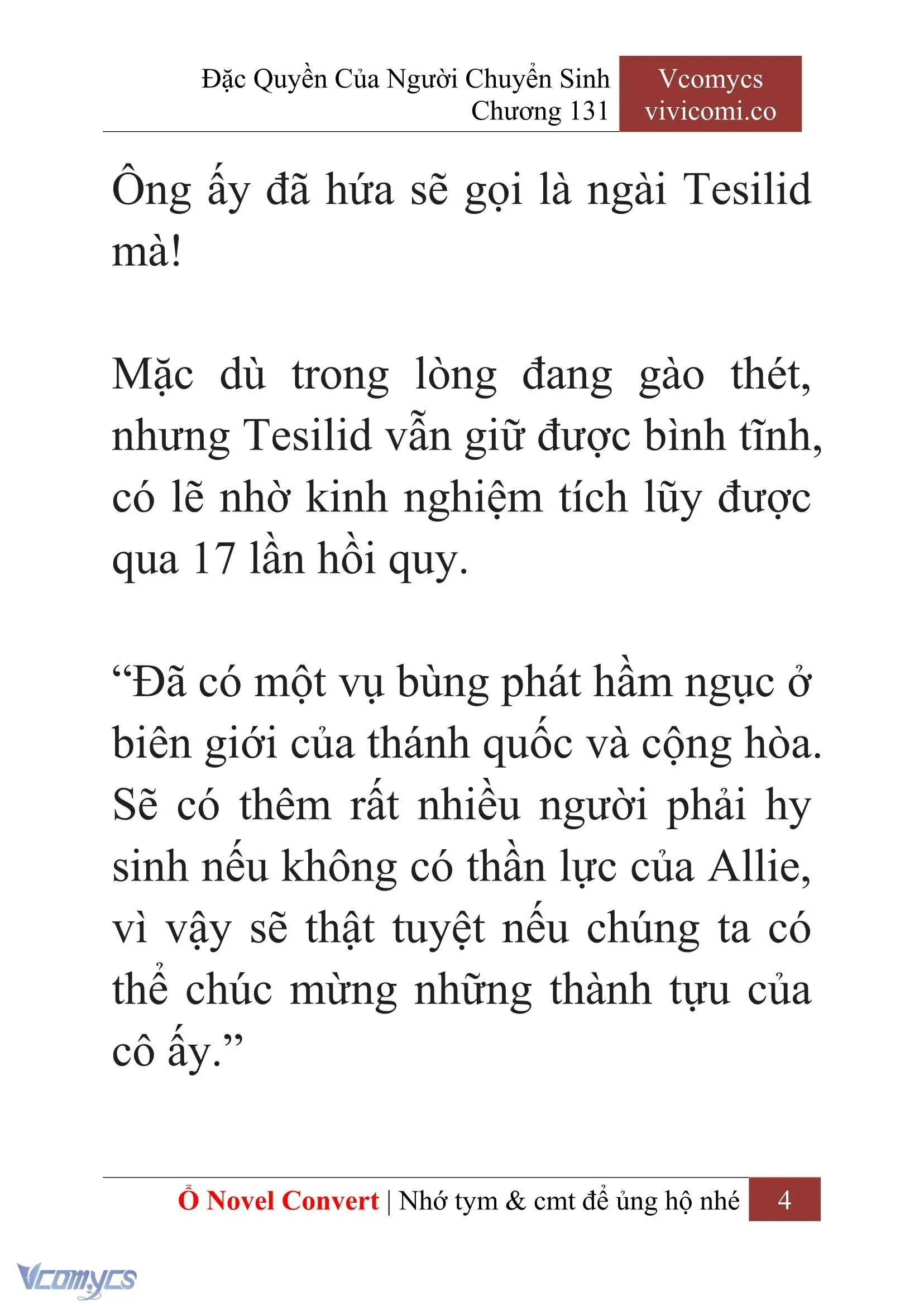 [Novel] Đặc Quyền Của Người Chuyển Sinh Chapter 131 - Trang 7