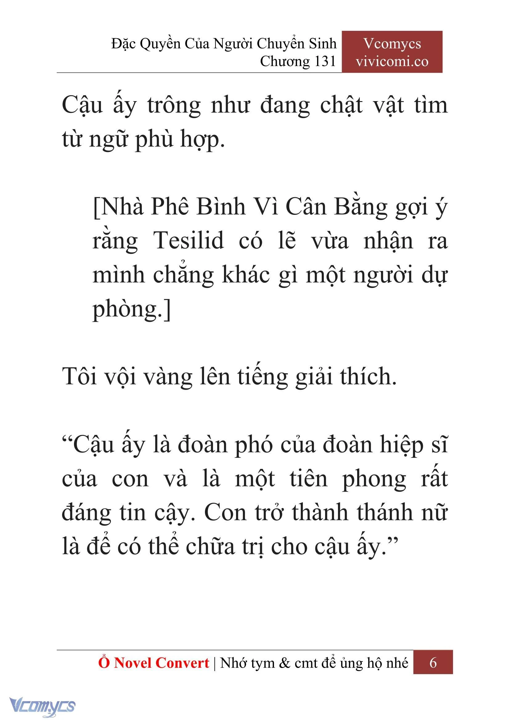 [Novel] Đặc Quyền Của Người Chuyển Sinh Chapter 131 - Trang 9