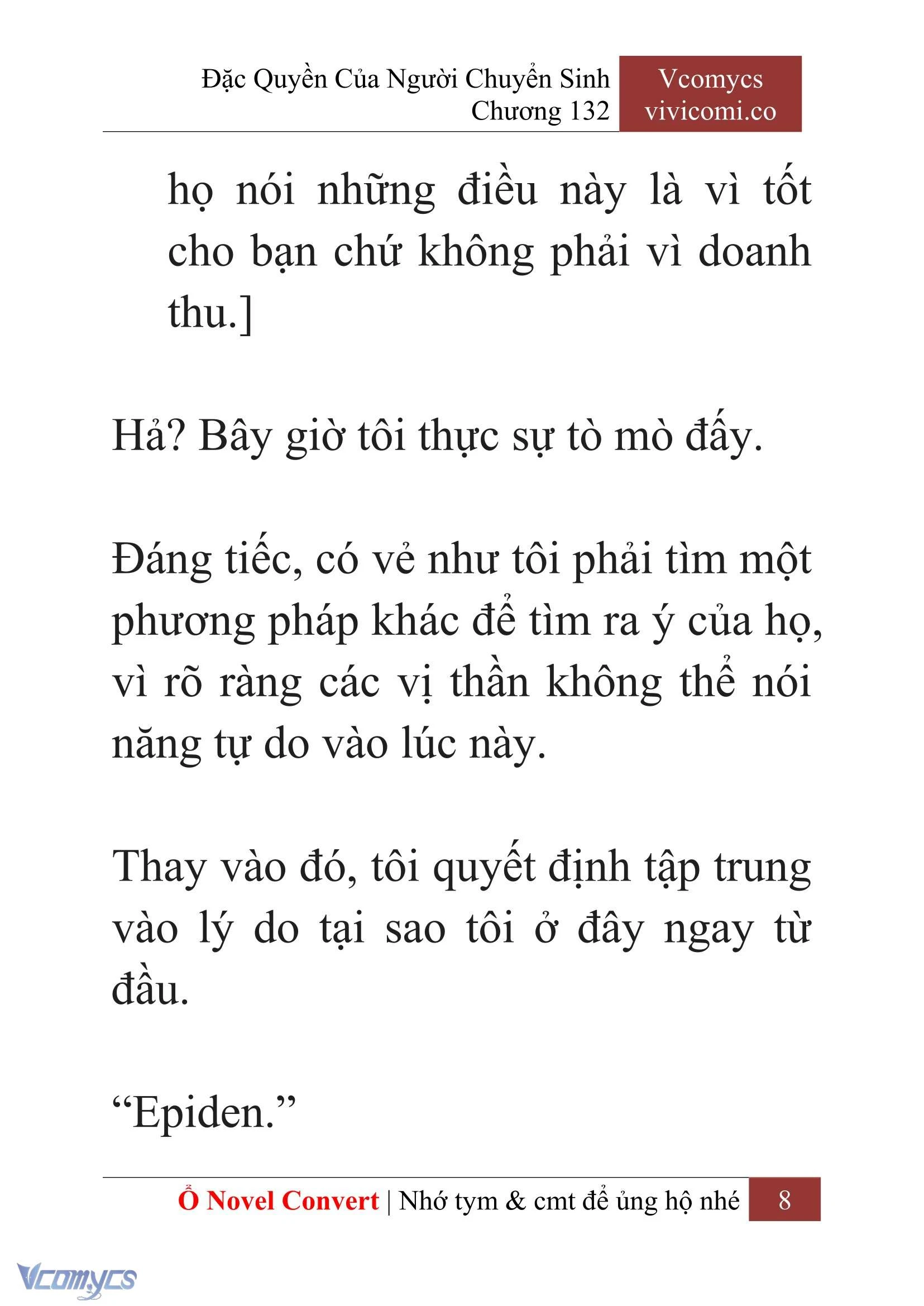 [Novel] Đặc Quyền Của Người Chuyển Sinh Chapter 132 - Trang 11