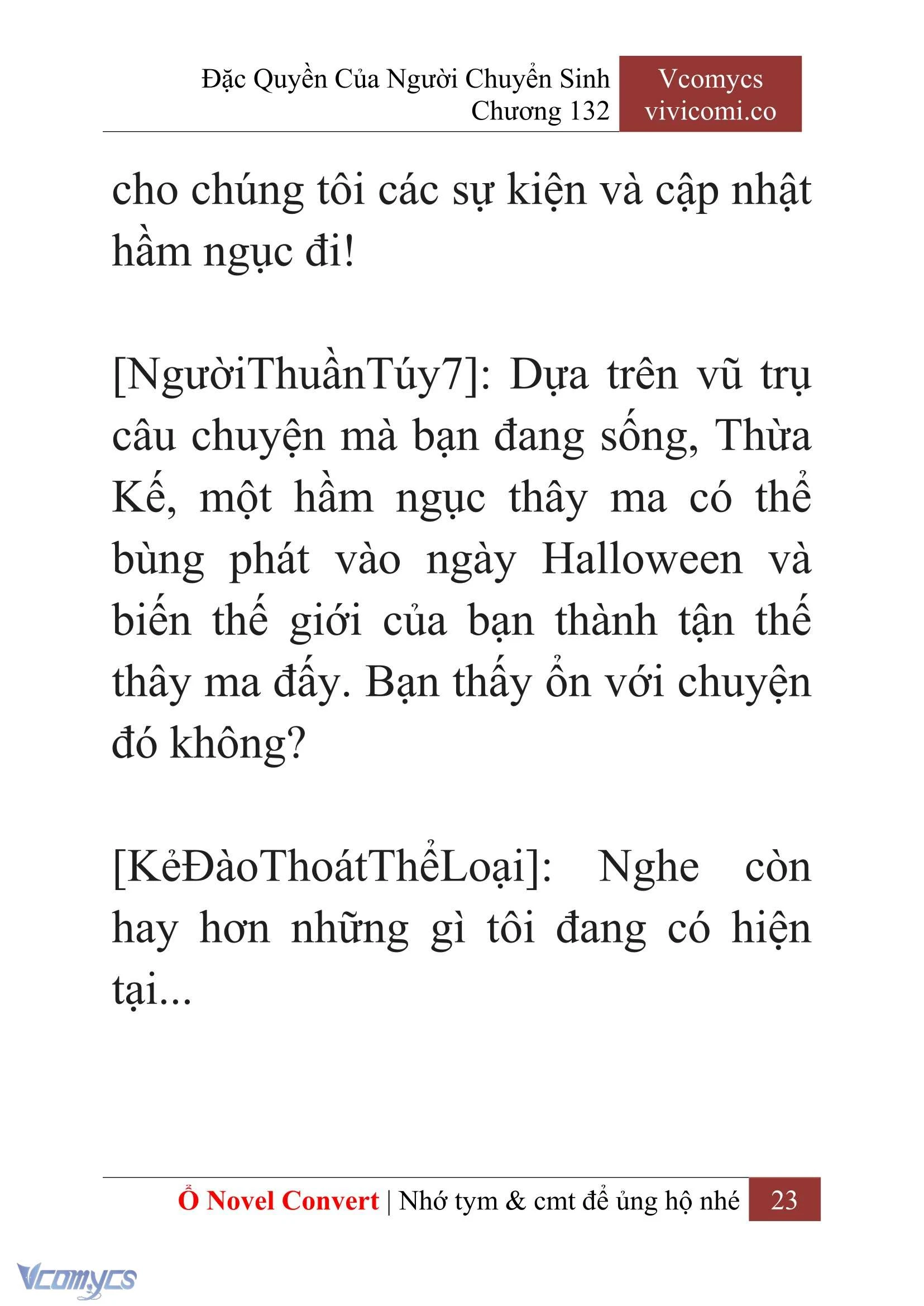 [Novel] Đặc Quyền Của Người Chuyển Sinh Chapter 132 - Trang 26