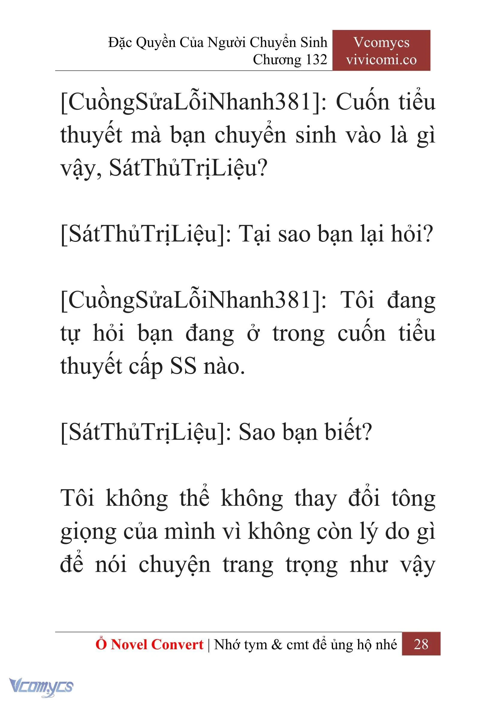 [Novel] Đặc Quyền Của Người Chuyển Sinh Chapter 132 - Trang 31